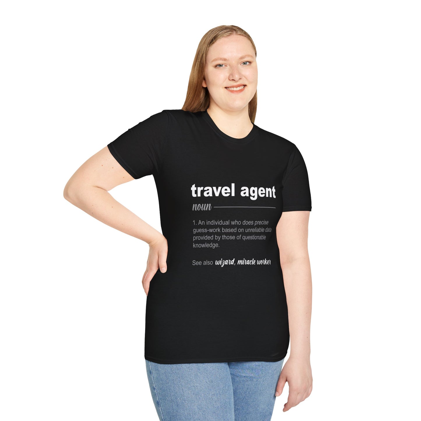 Travel Agent T-Shirt — "Noun - Travel Agent" Graphic Tee