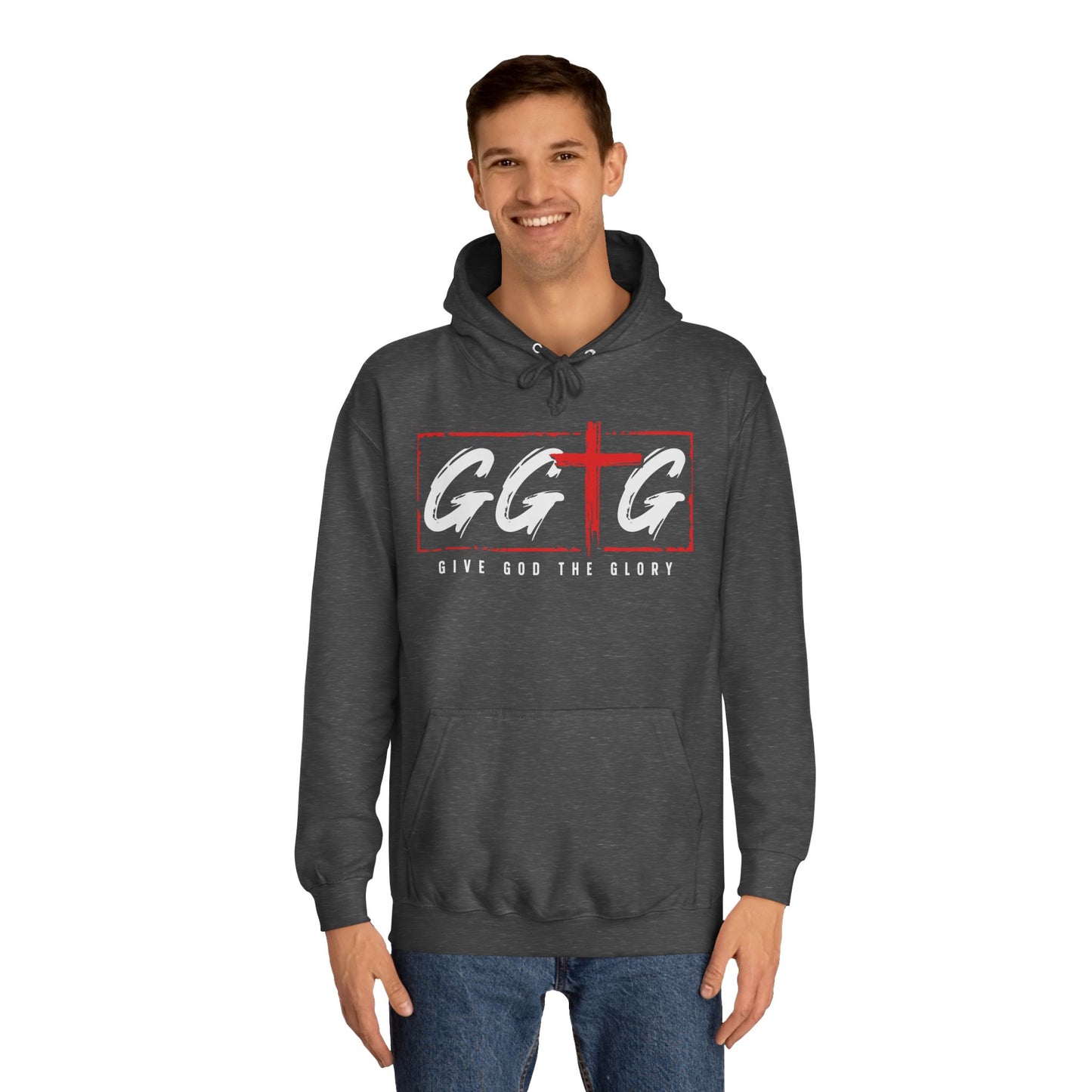 Unisex College Hoodie - Give God the Glory