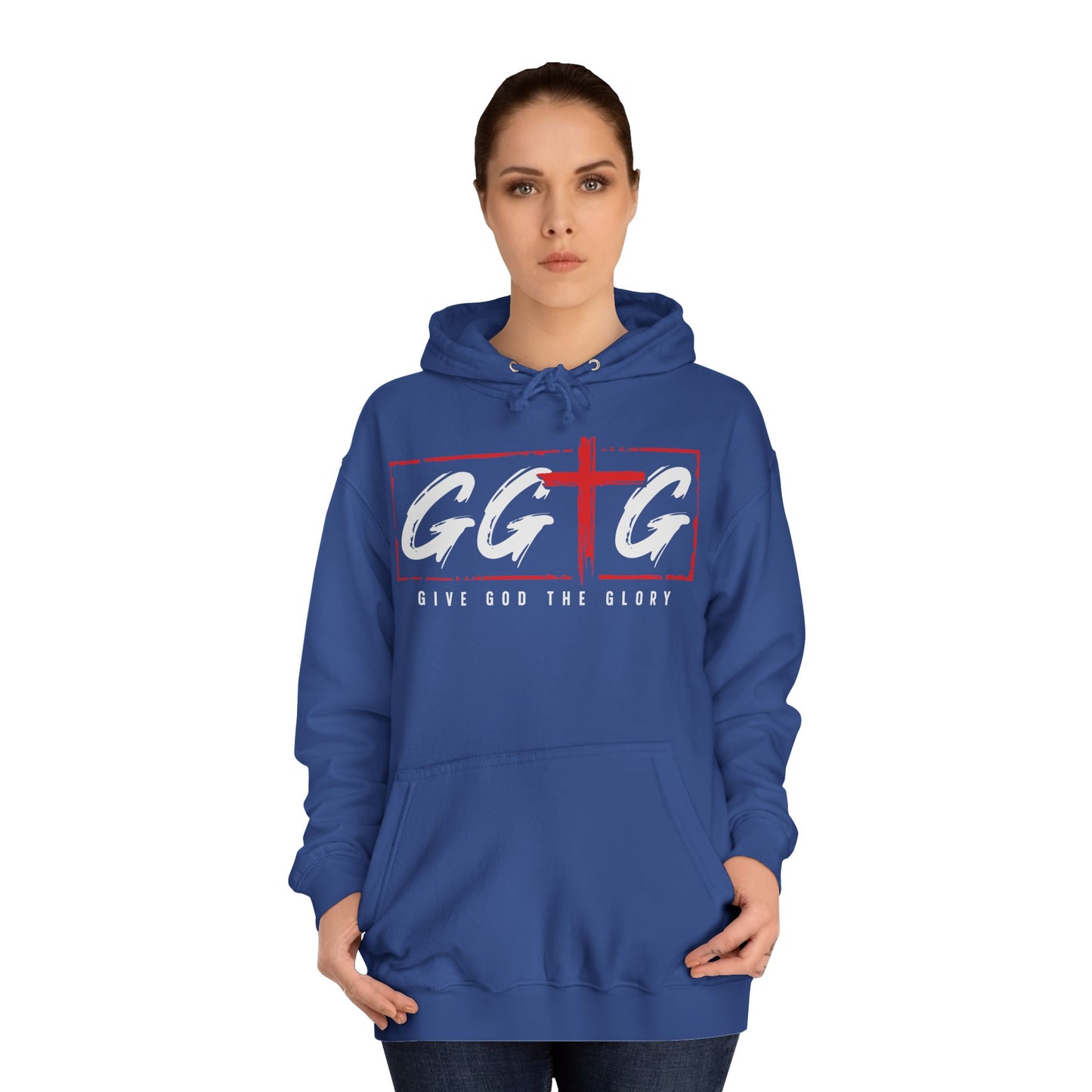 Unisex College Hoodie - Give God the Glory