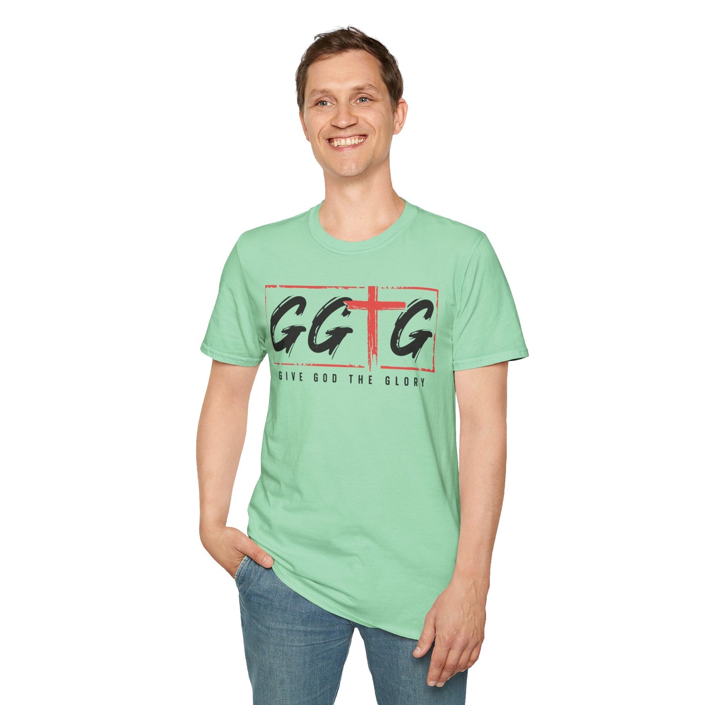 Unisex Inspirational T-Shirt - 'Give God the Glory' & 'Tell Your Story'