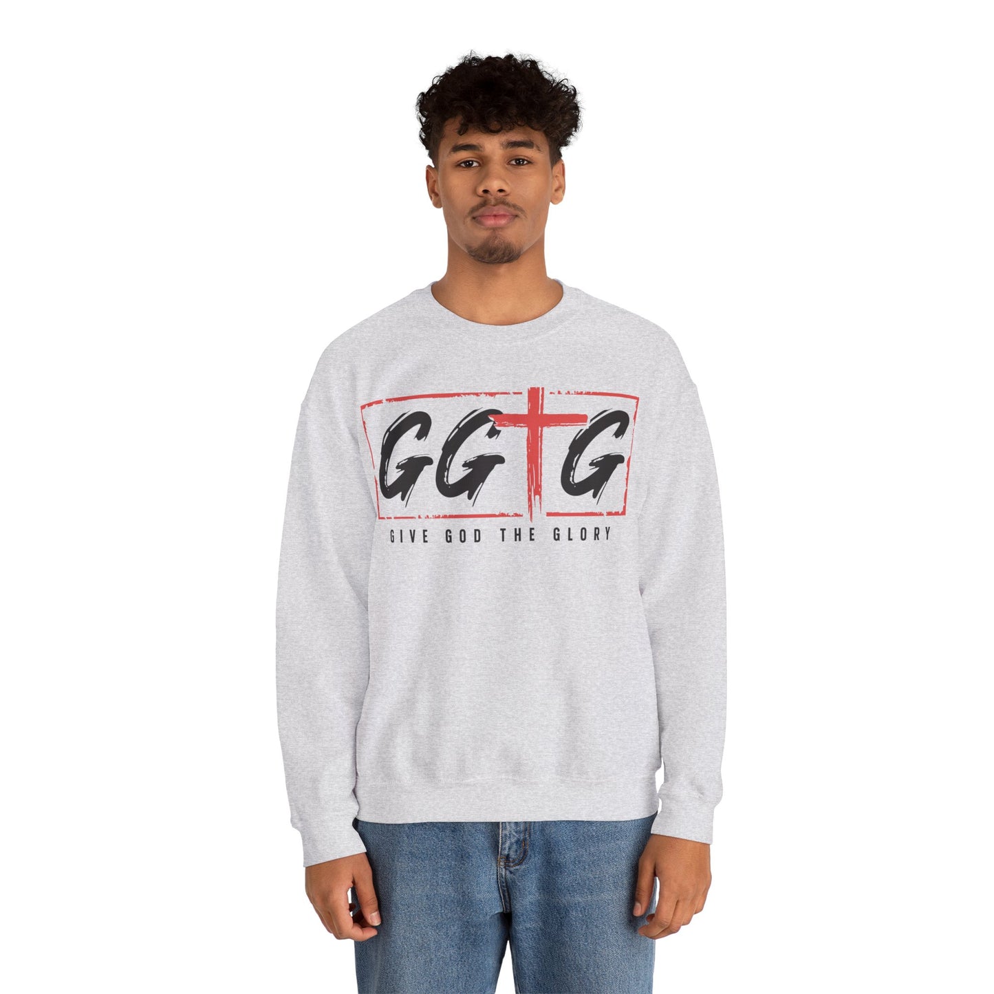 Unisex Crewneck Sweatshirt - "Give God the Glory" & "Tell Your Story" Design