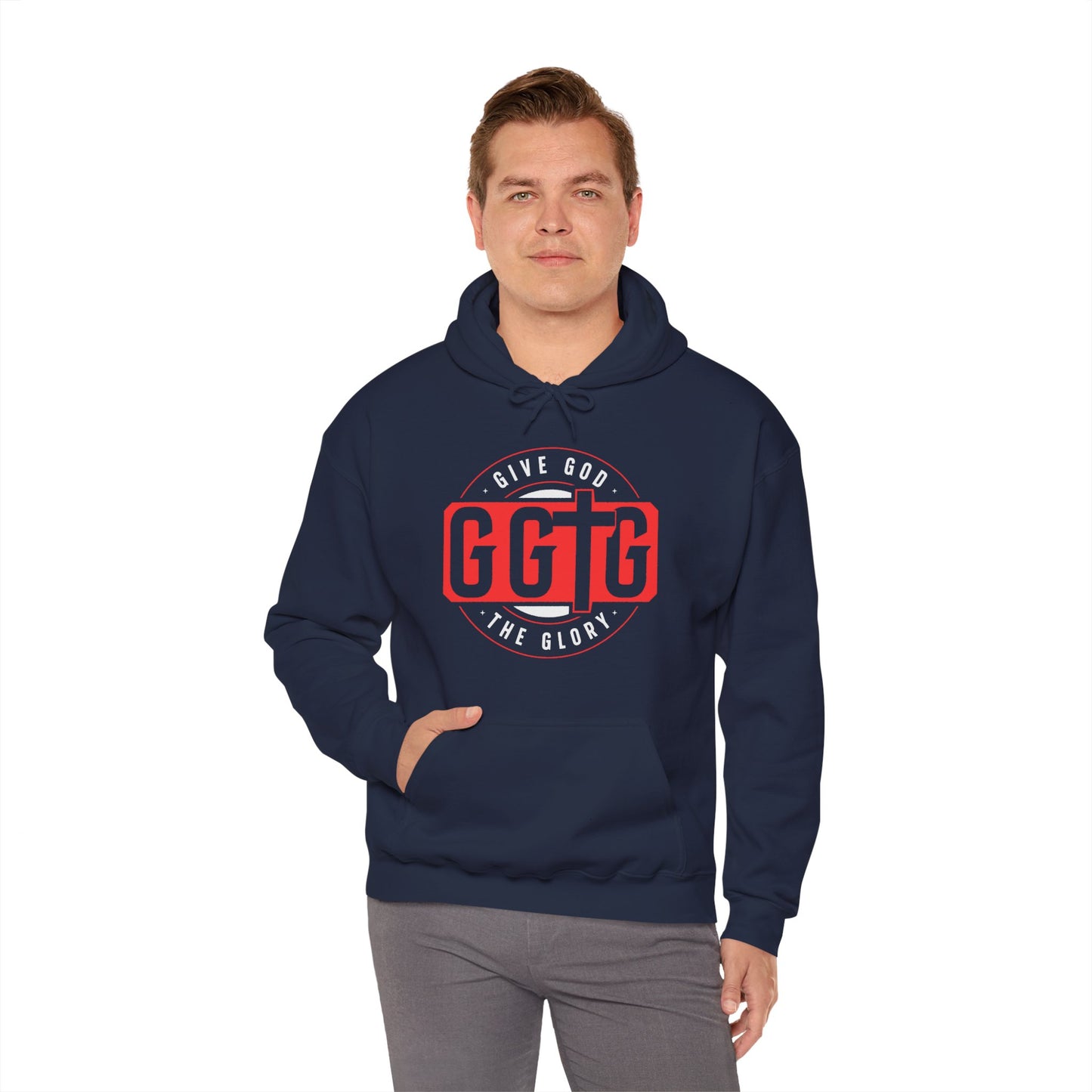 Give God the Glory Unisex Hooded Sweatshirt - Inspirational Comfort Wear