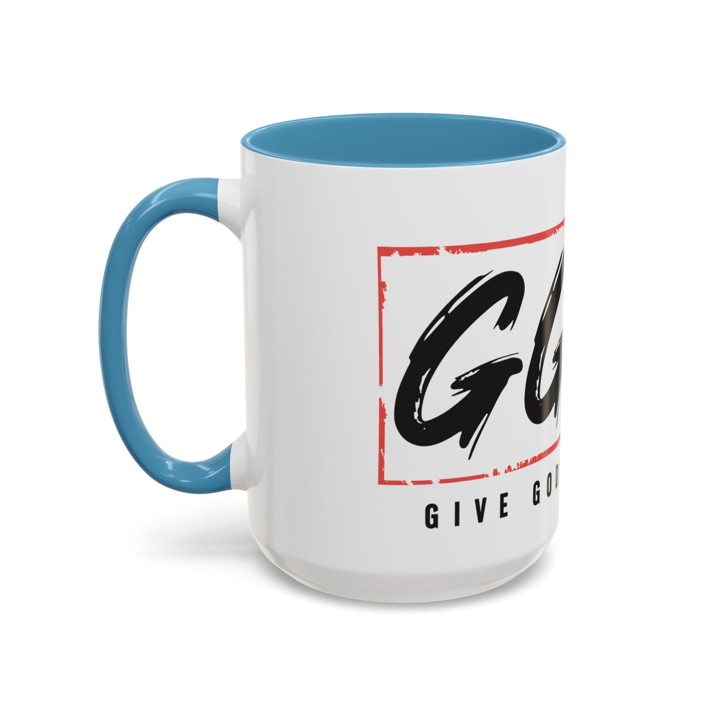 Faith-Inspired Accent Coffee Mug - 11/15oz with 'Give God the Glory' Design