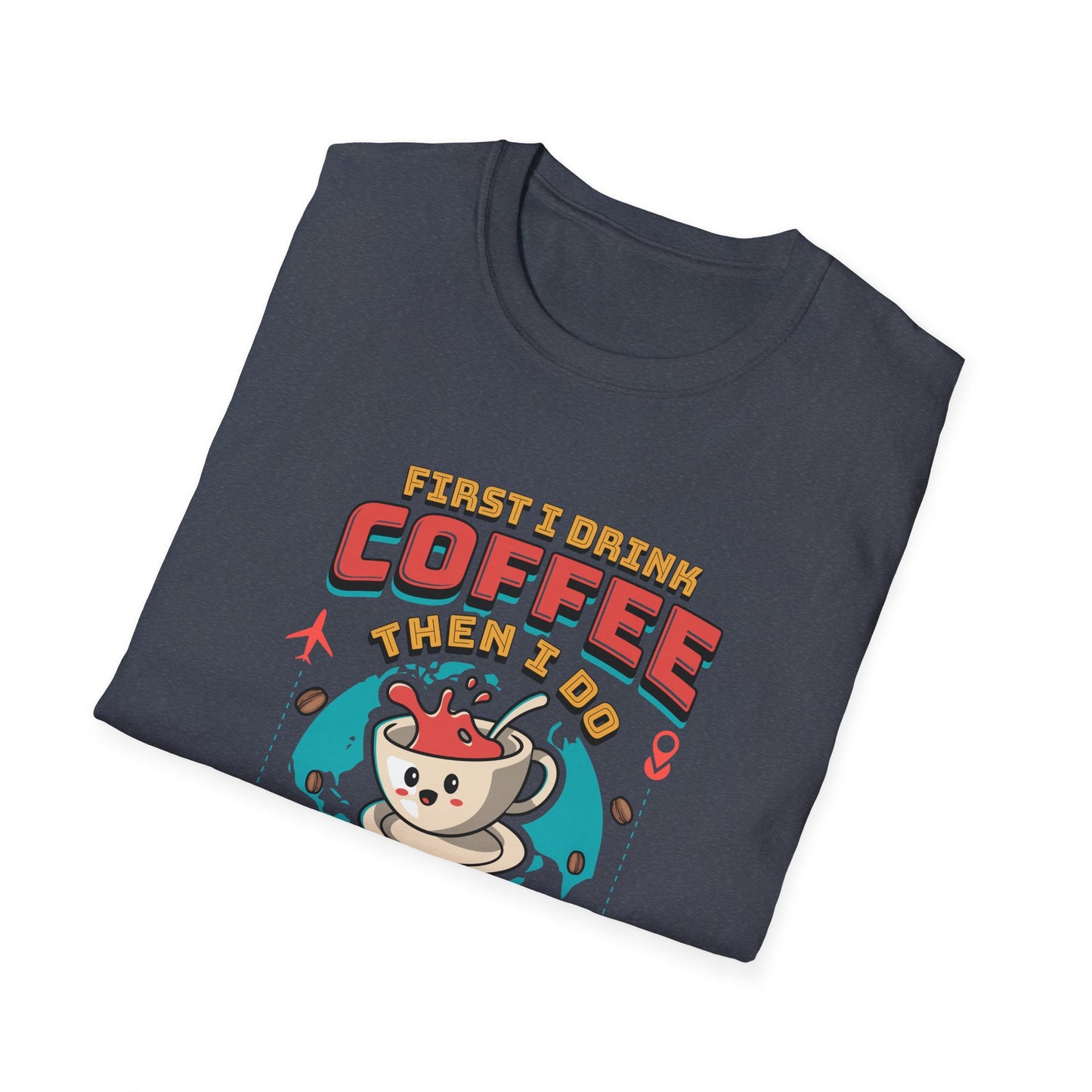 Travel Agent T-Shirt — " Coffee Travel Agent" Graphic Tee