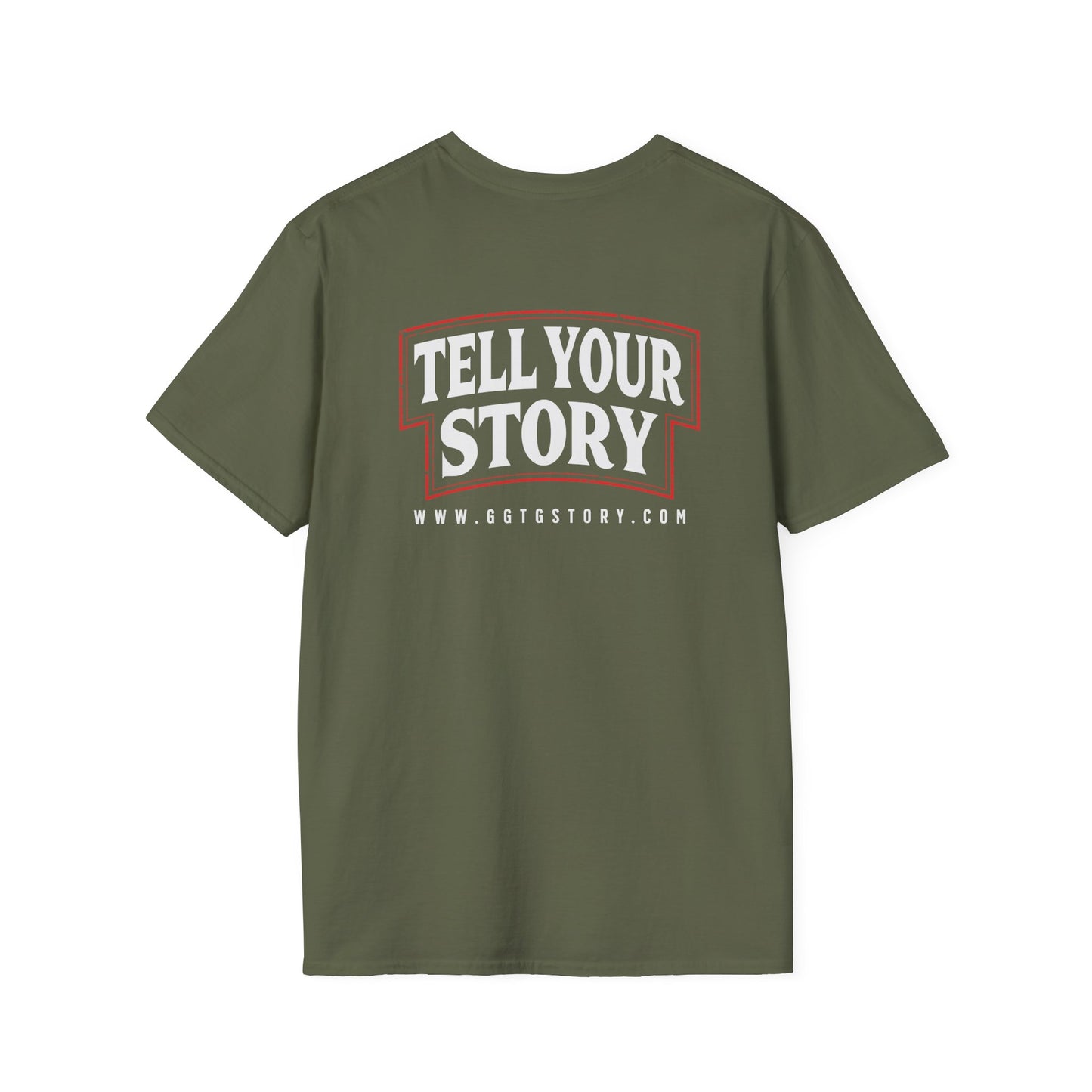 Unisex Softstyle T-Shirt  Inspirational - "Give God the Glory" & "Tell Your Story"
