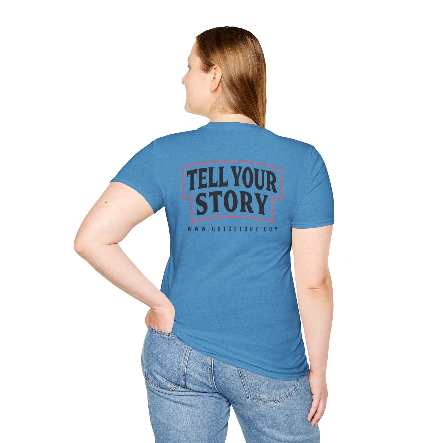 Unisex Inspirational T-Shirt - 'Give God the Glory' & 'Tell Your Story'