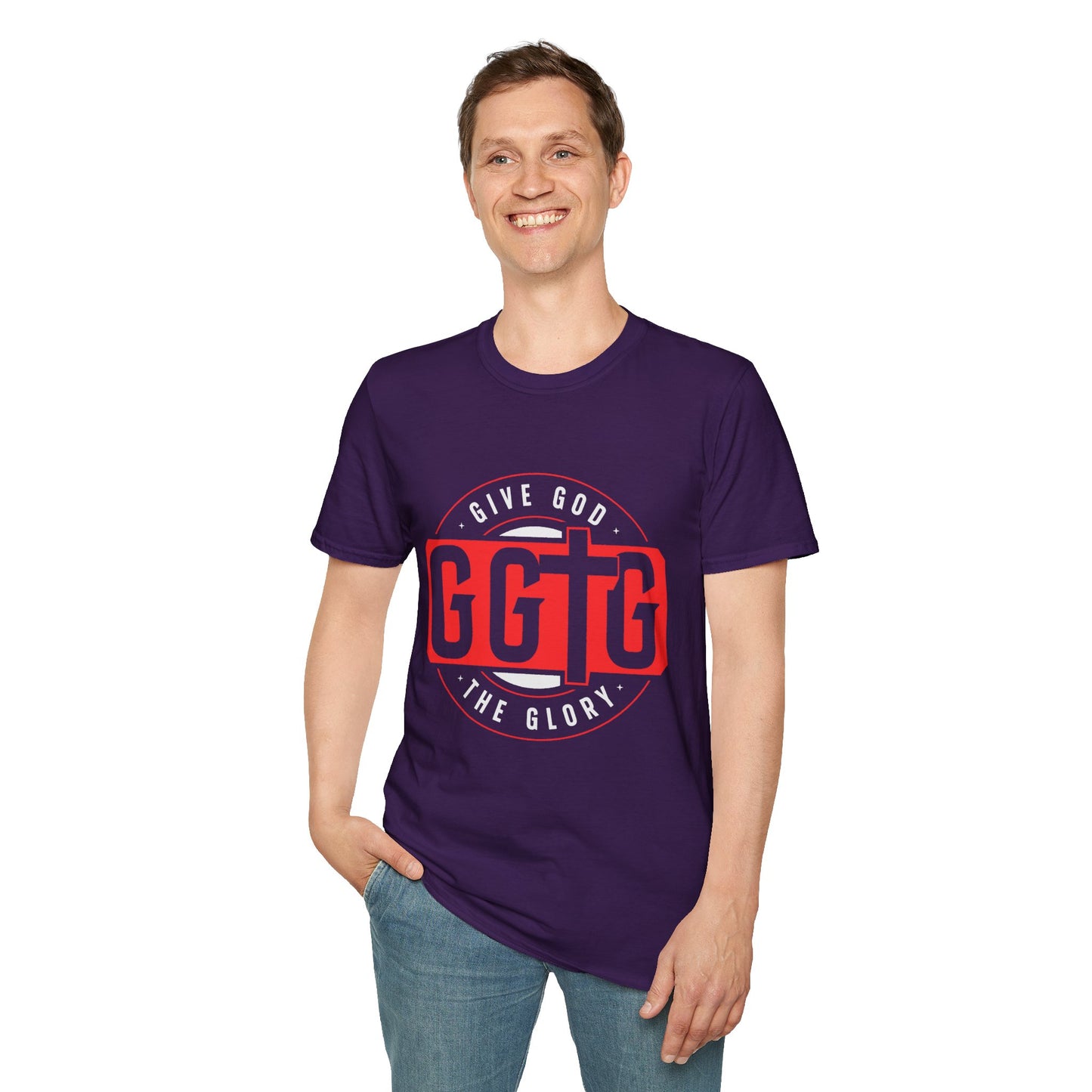 Unisex Softstyle T-Shirt - 'Give God the Glory & Tell Your Story' Inspirational Tee