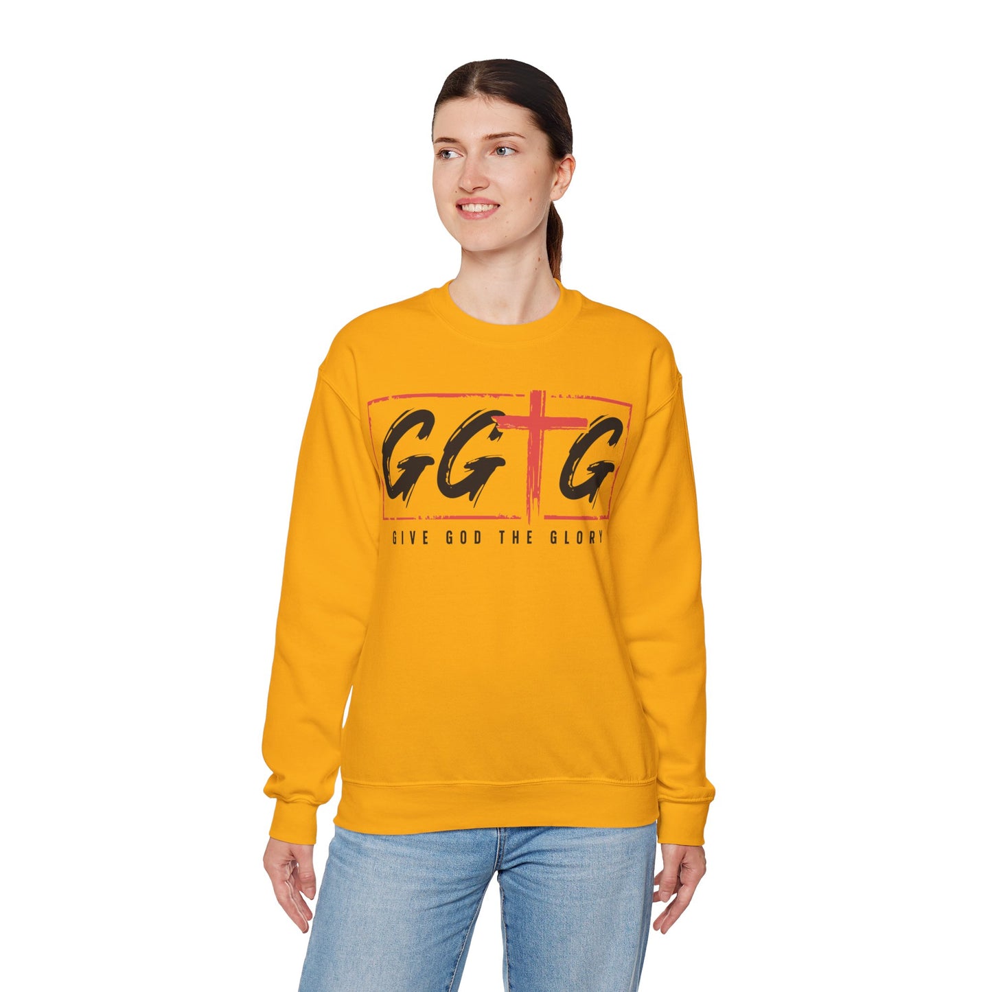 Unisex Crewneck Sweatshirt - "Give God the Glory" & "Tell Your Story" Design