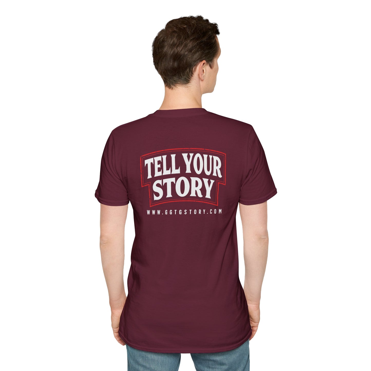 Unisex Softstyle T-Shirt - 'Give God the Glory & Tell Your Story' Inspirational Tee