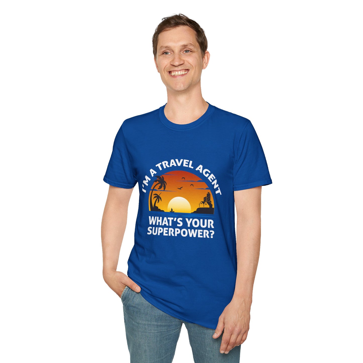 Travel Agent T-Shirt — "Super Power - Travel Agent" Graphic Tee