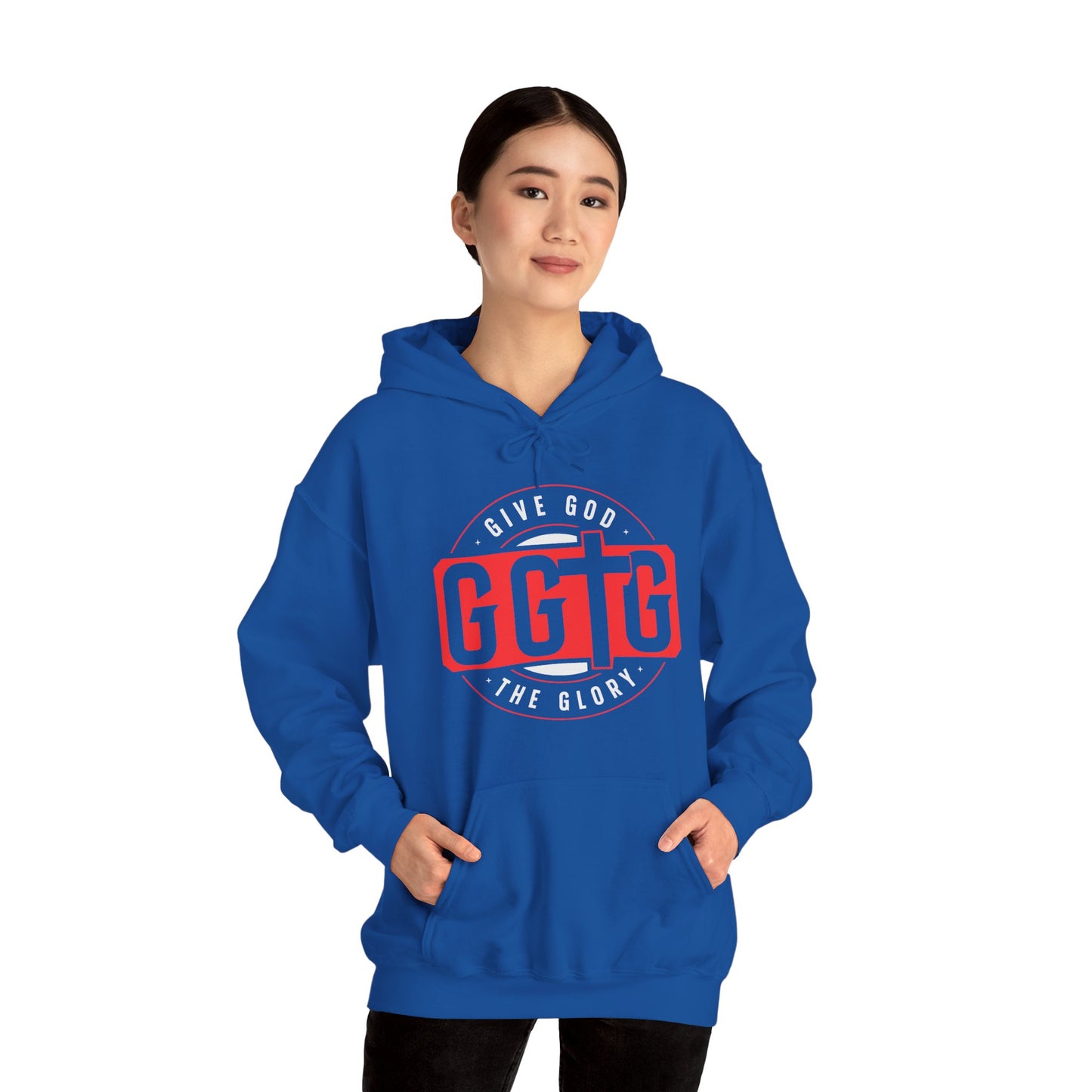 Give God the Glory Unisex Hooded Sweatshirt - Inspirational Comfort Wear