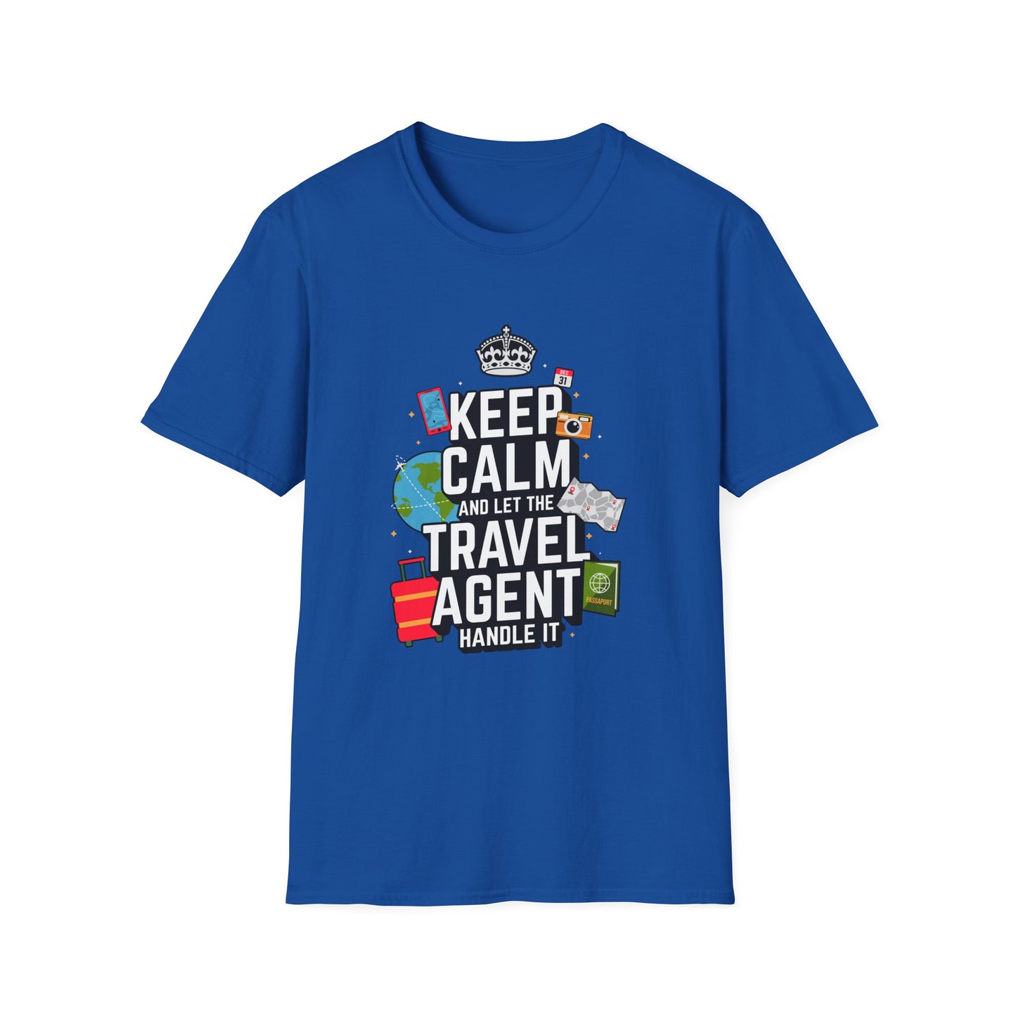 Travel Agent T-Shirt — "Keep Calm Travel Agent" Graphic Tee
