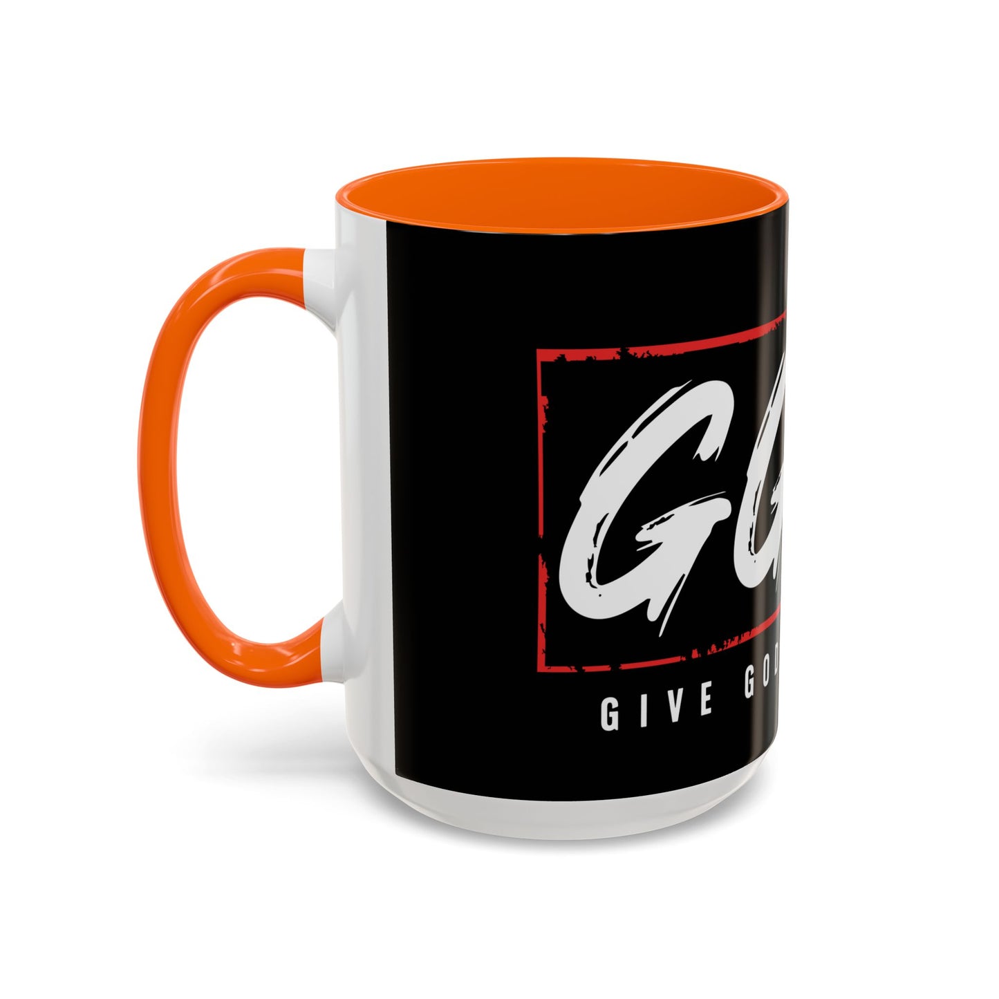 Inspirational Accent Coffee Mug - "Give God the Glory" - Perfect for Faith-Based Gifts