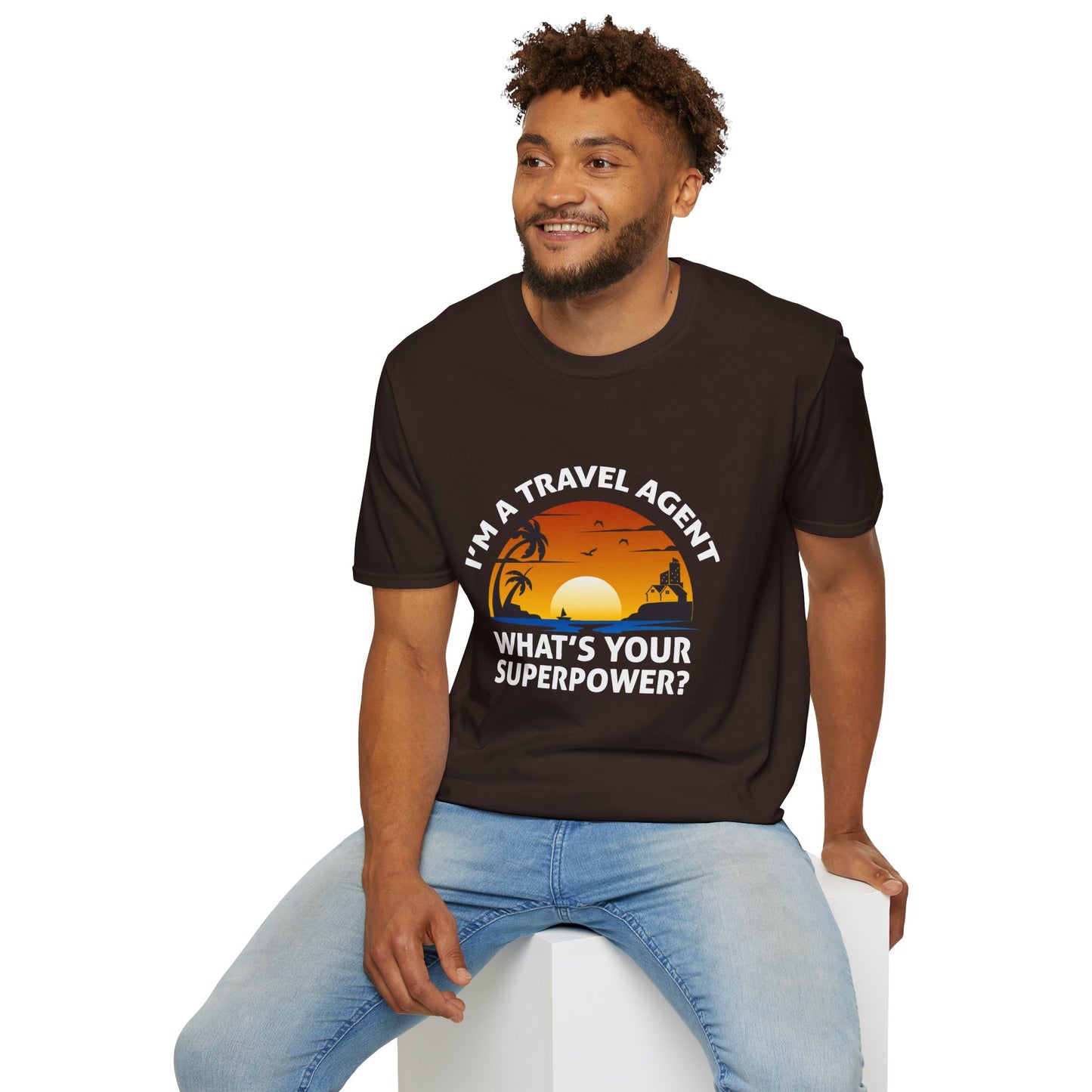 Travel Agent T-Shirt — "Super Power - Travel Agent" Graphic Tee