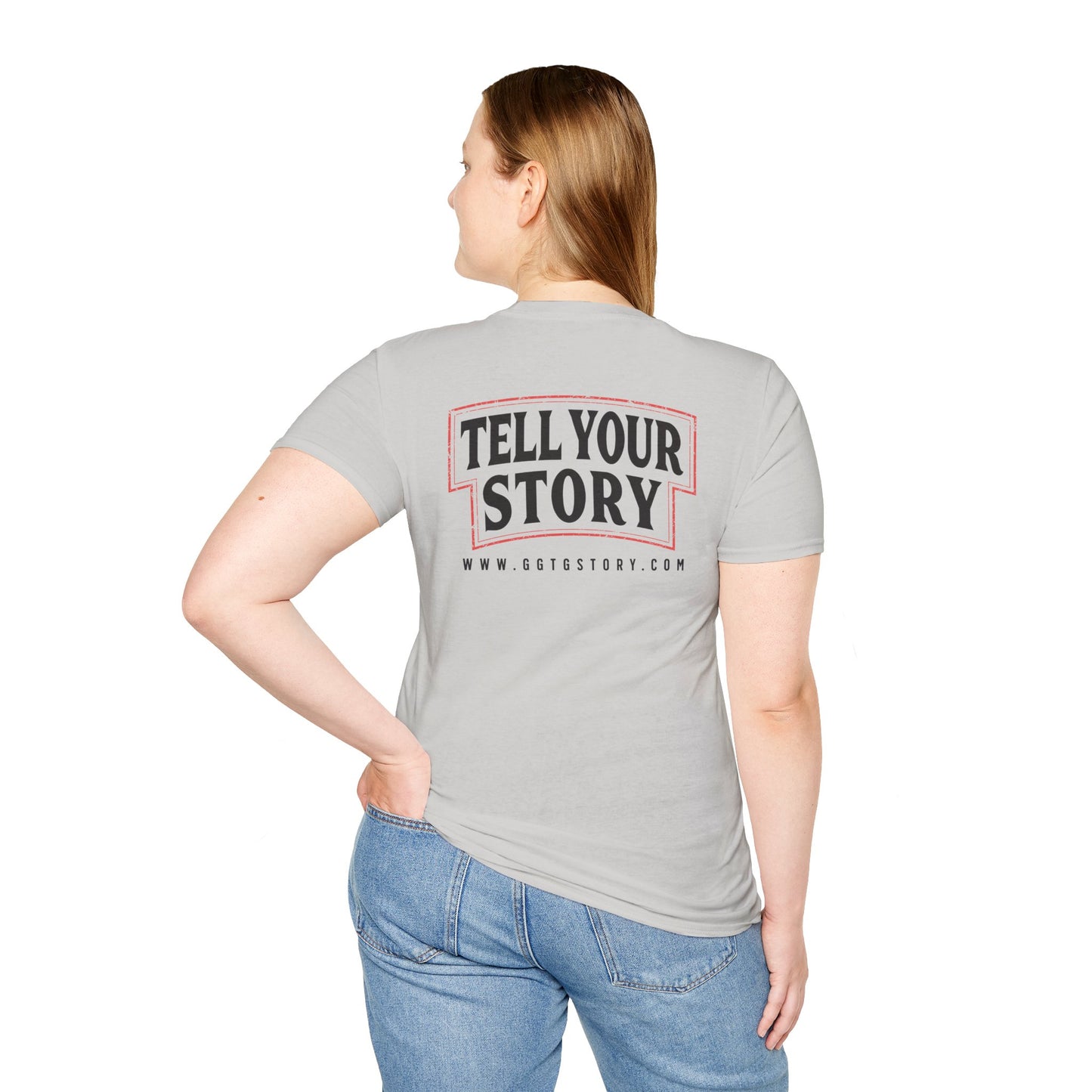 Unisex Inspirational T-Shirt - 'Give God the Glory' & 'Tell Your Story'