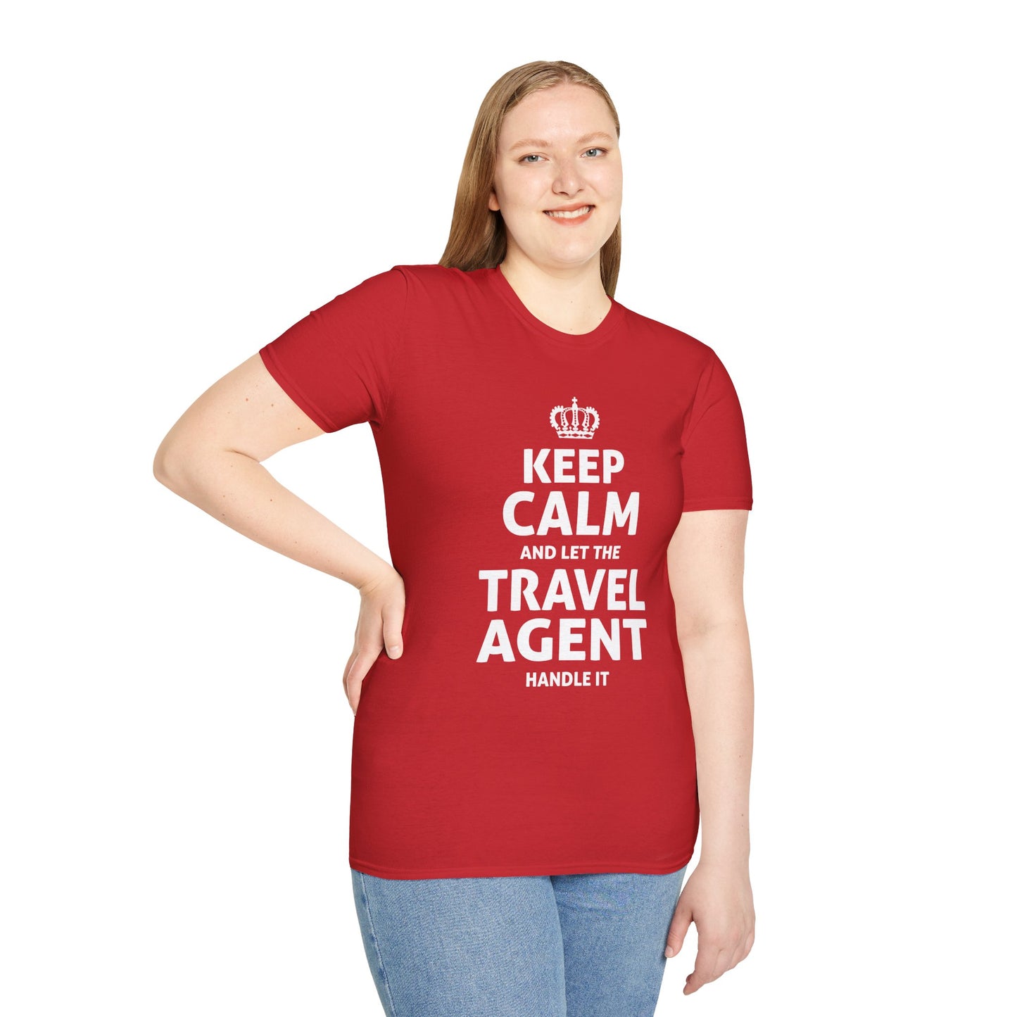 Travel Agent T-Shirt — "Keep Calm 2 - Travel Agent" Graphic Tee