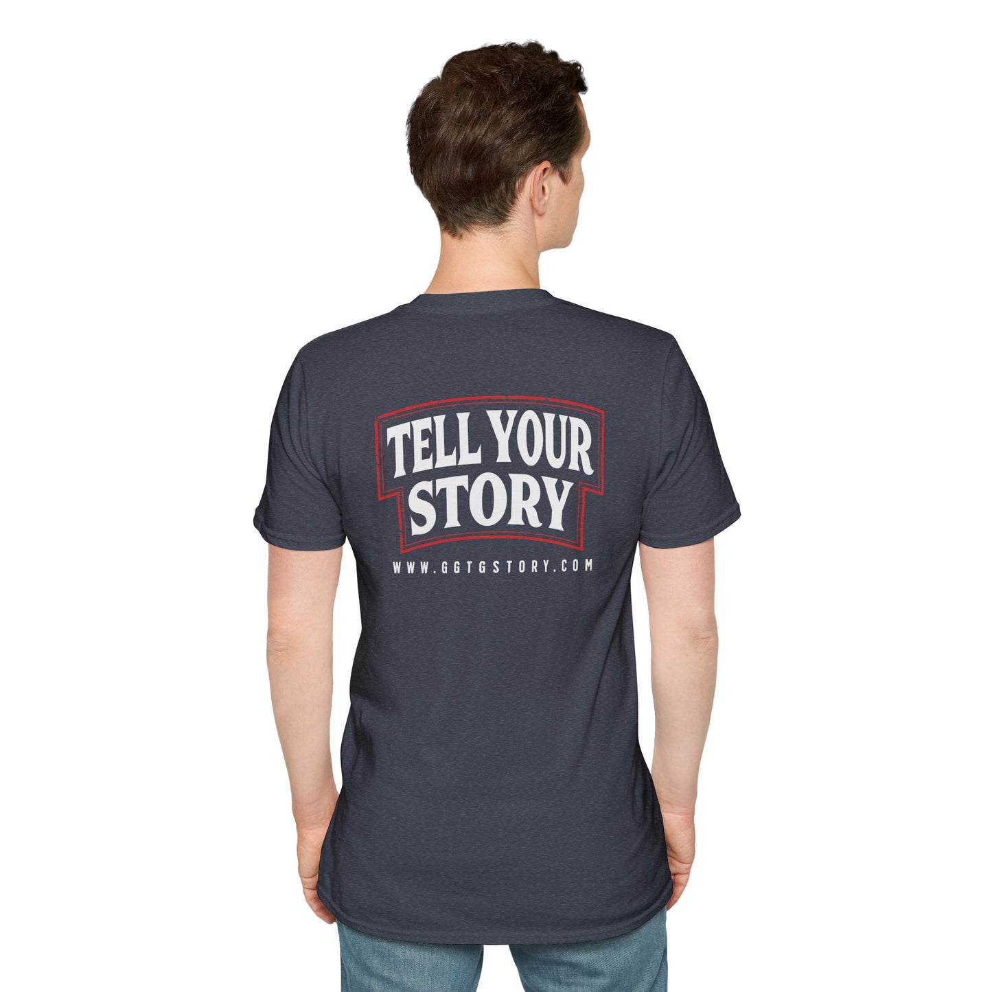 Unisex Softstyle T-Shirt - 'Give God the Glory & Tell Your Story' Inspirational Tee