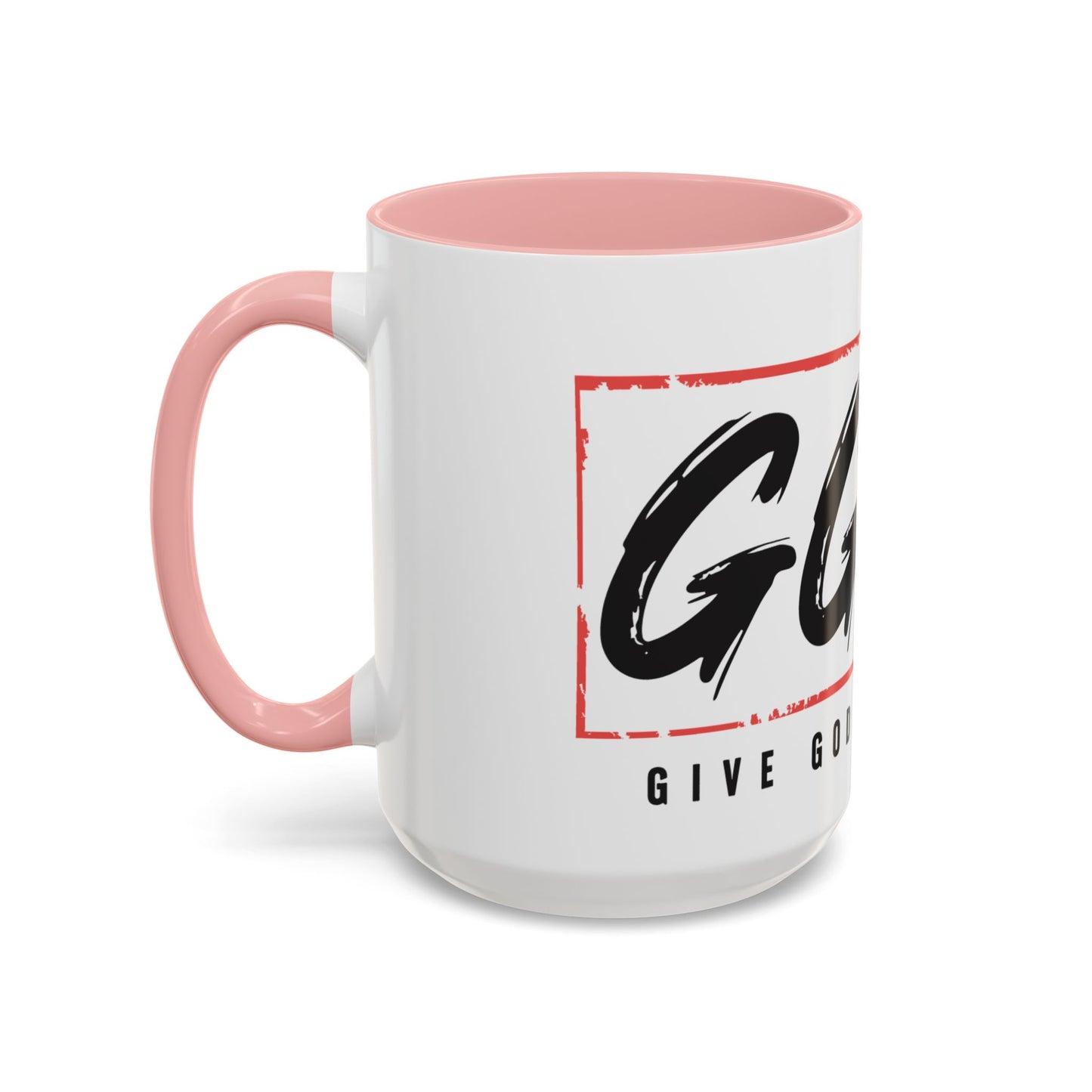 Faith-Inspired Accent Coffee Mug - 11/15oz with 'Give God the Glory' Design