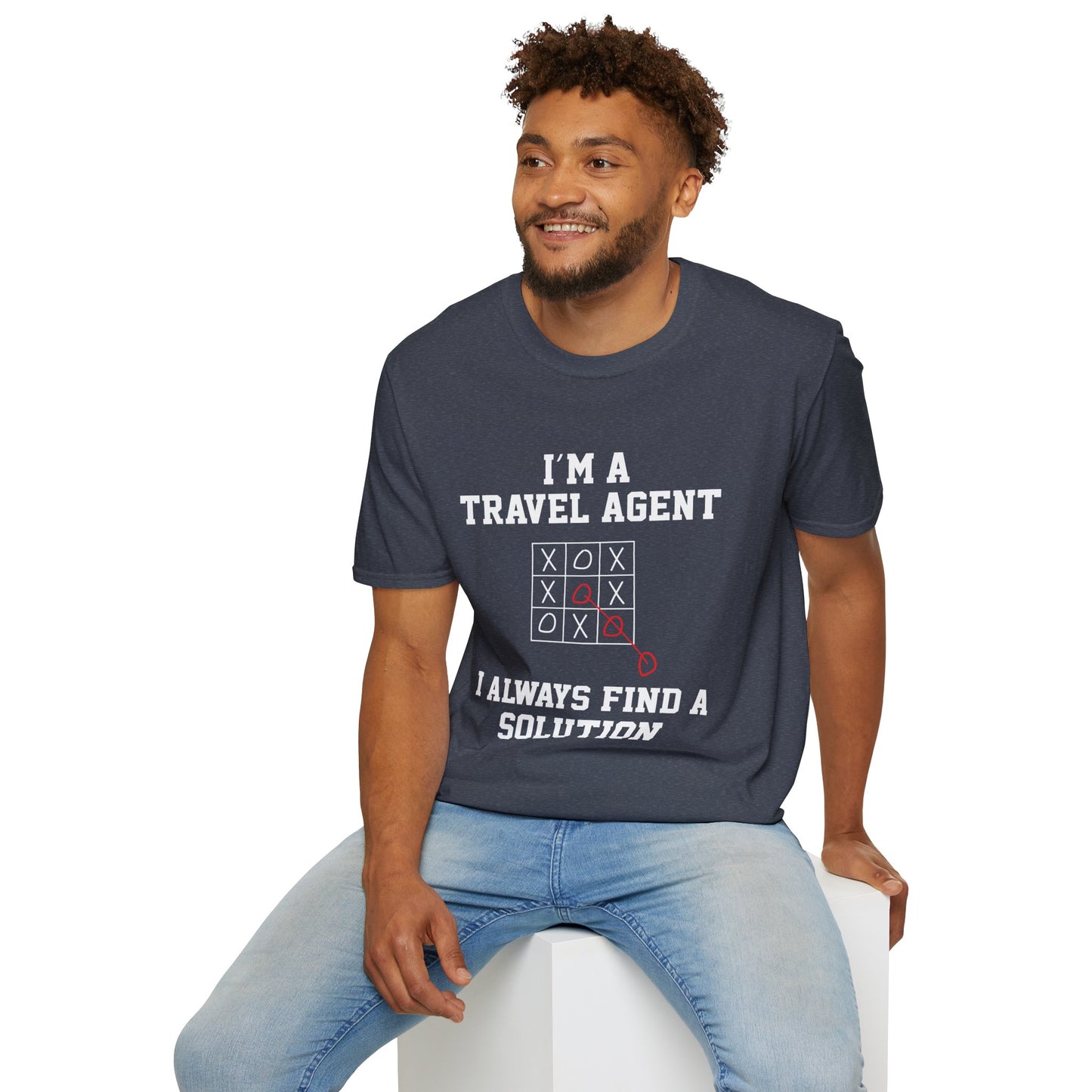Travel Agent T-Shirt — "Always Find a Solution Travel Agent" Graphic Tee