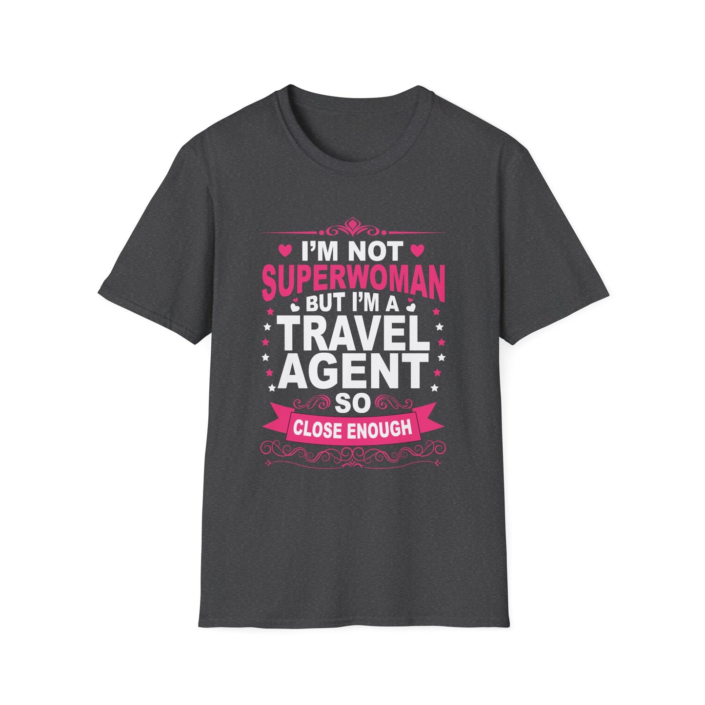 Travel Agent T-Shirt — "Super Woman 2 Travel Agent" Graphic Tee