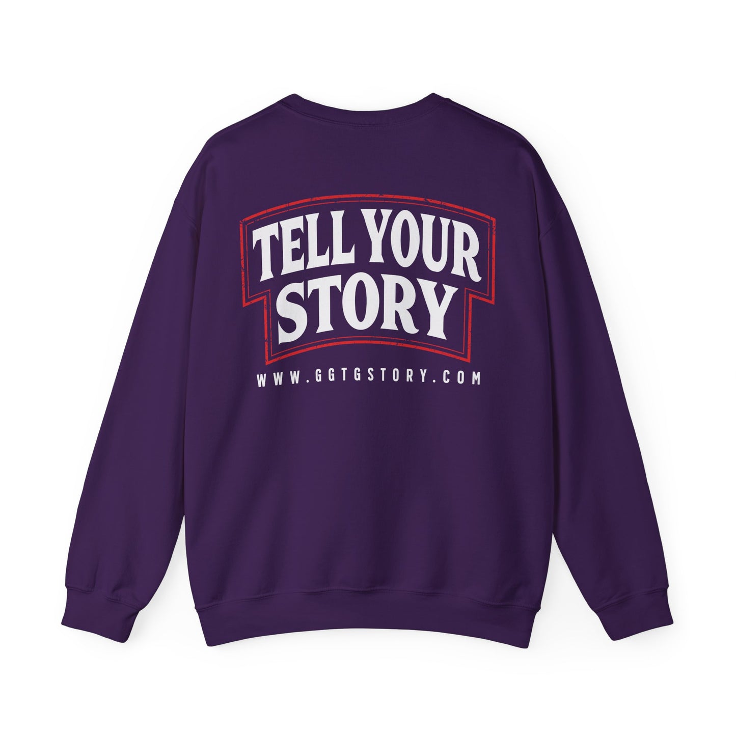 Inspiring Unisex Crewneck Sweatshirt - "Tell Your Story" Design