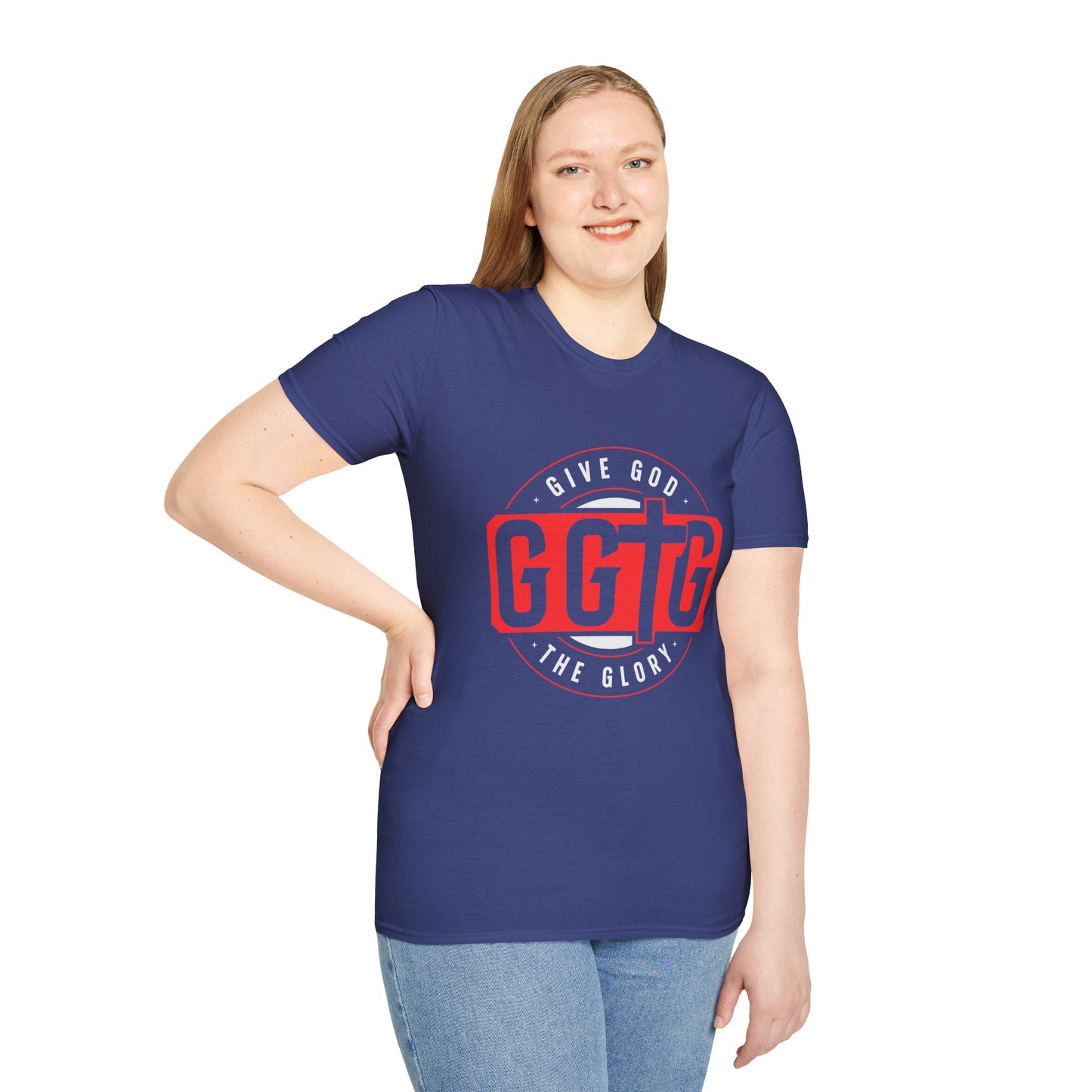 Unisex Softstyle T-Shirt - 'Give God the Glory & Tell Your Story' Inspirational Tee