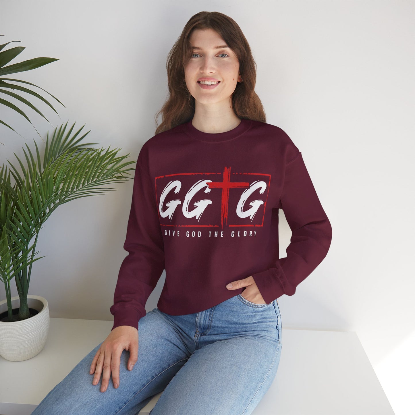 Inspiring Unisex Crewneck Sweatshirt - "Tell Your Story" Design