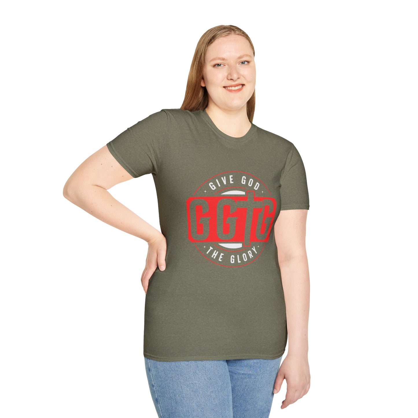 Unisex Softstyle T-Shirt - 'Give God the Glory & Tell Your Story' Inspirational Tee