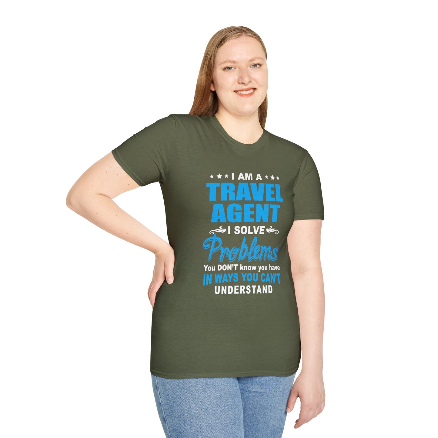 Travel Agent T-Shirt — "Solve Problems Travel Agent" Graphic Tee