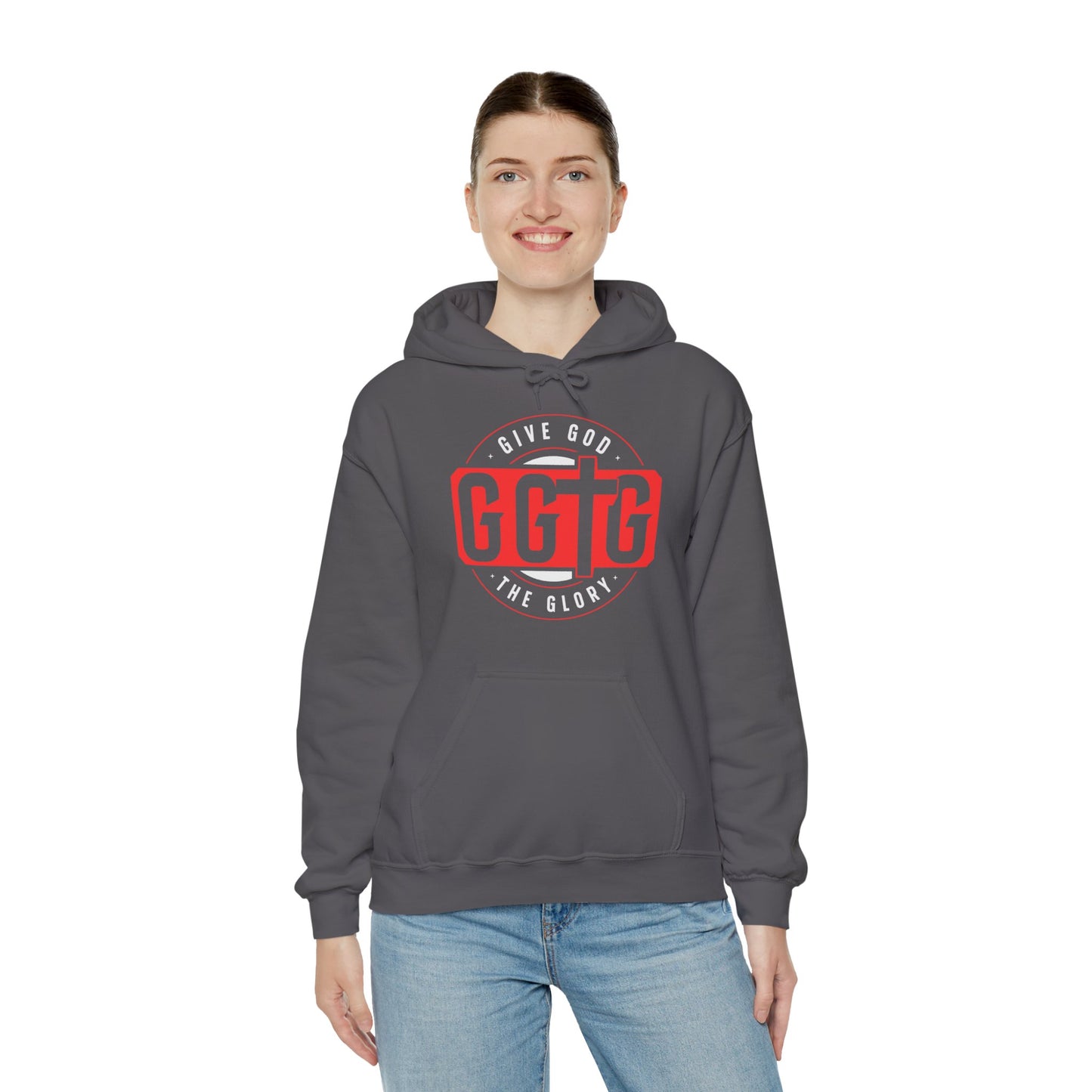 Give God the Glory Unisex Hooded Sweatshirt - Inspirational Comfort Wear