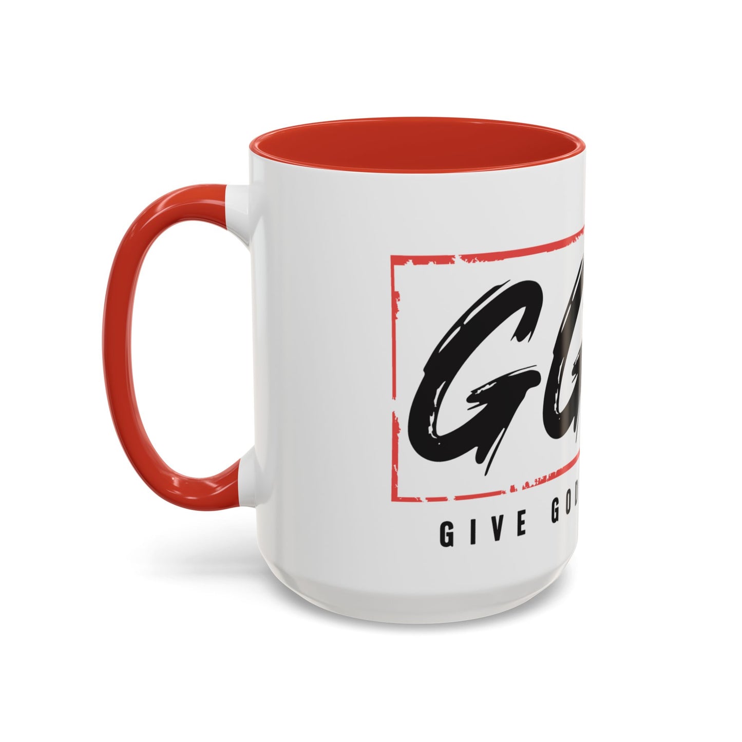 Faith-Inspired Accent Coffee Mug - 11/15oz with 'Give God the Glory' Design