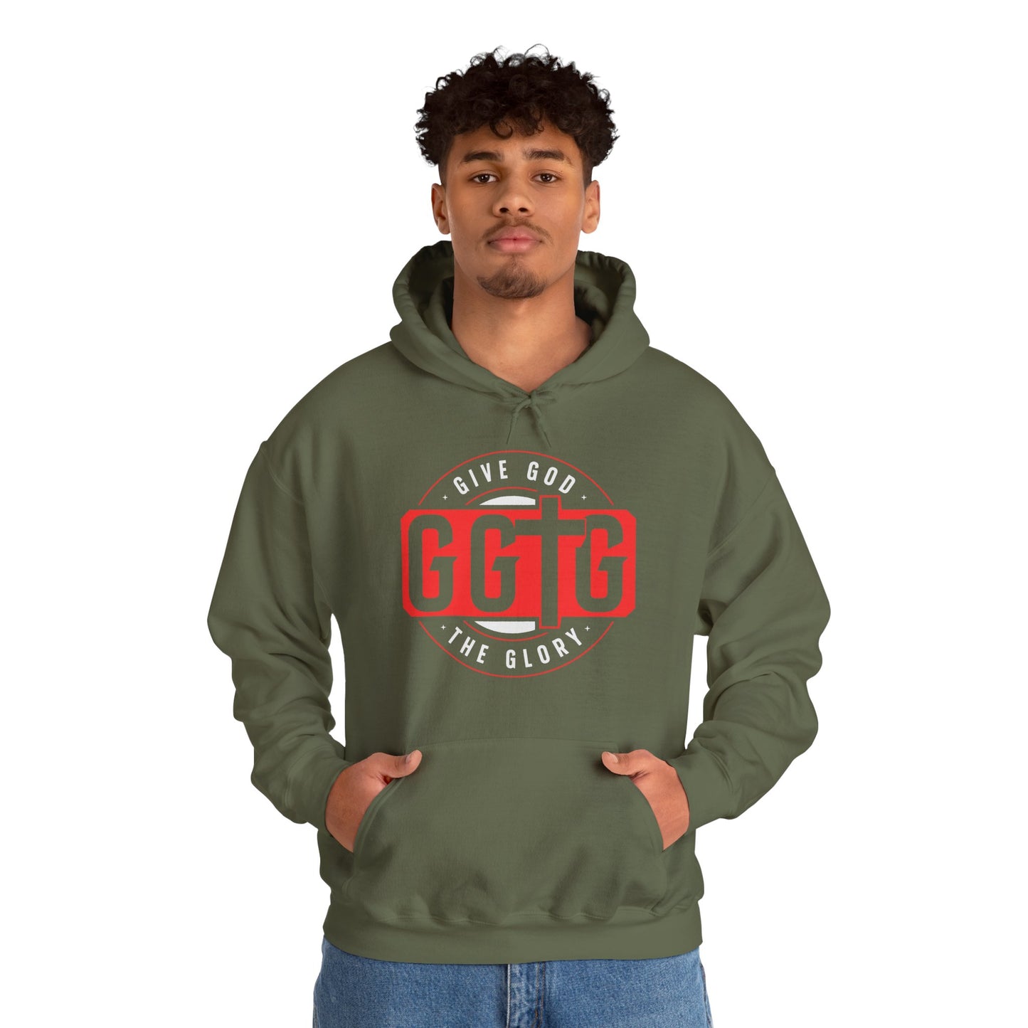 Give God the Glory Unisex Hooded Sweatshirt - Inspirational Comfort Wear