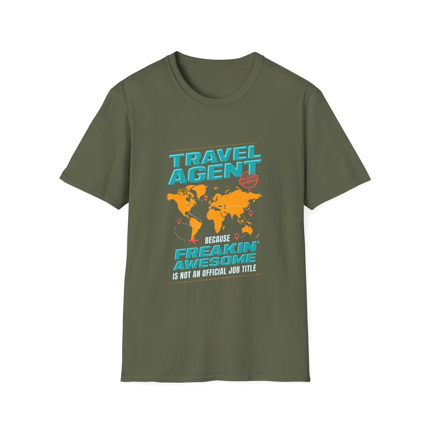 Travel Agent T-Shirt — " Freakin Awesome Travel Agent" Graphic Tee