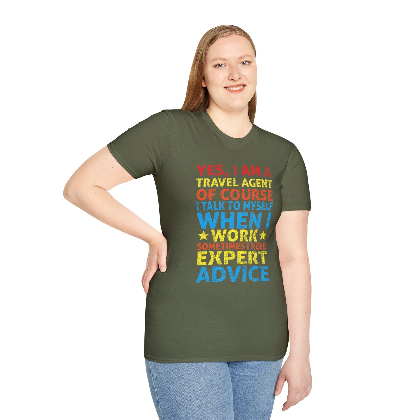 Travel Agent T-Shirt — "Expert Advice - Travel Agent" Graphic Tee