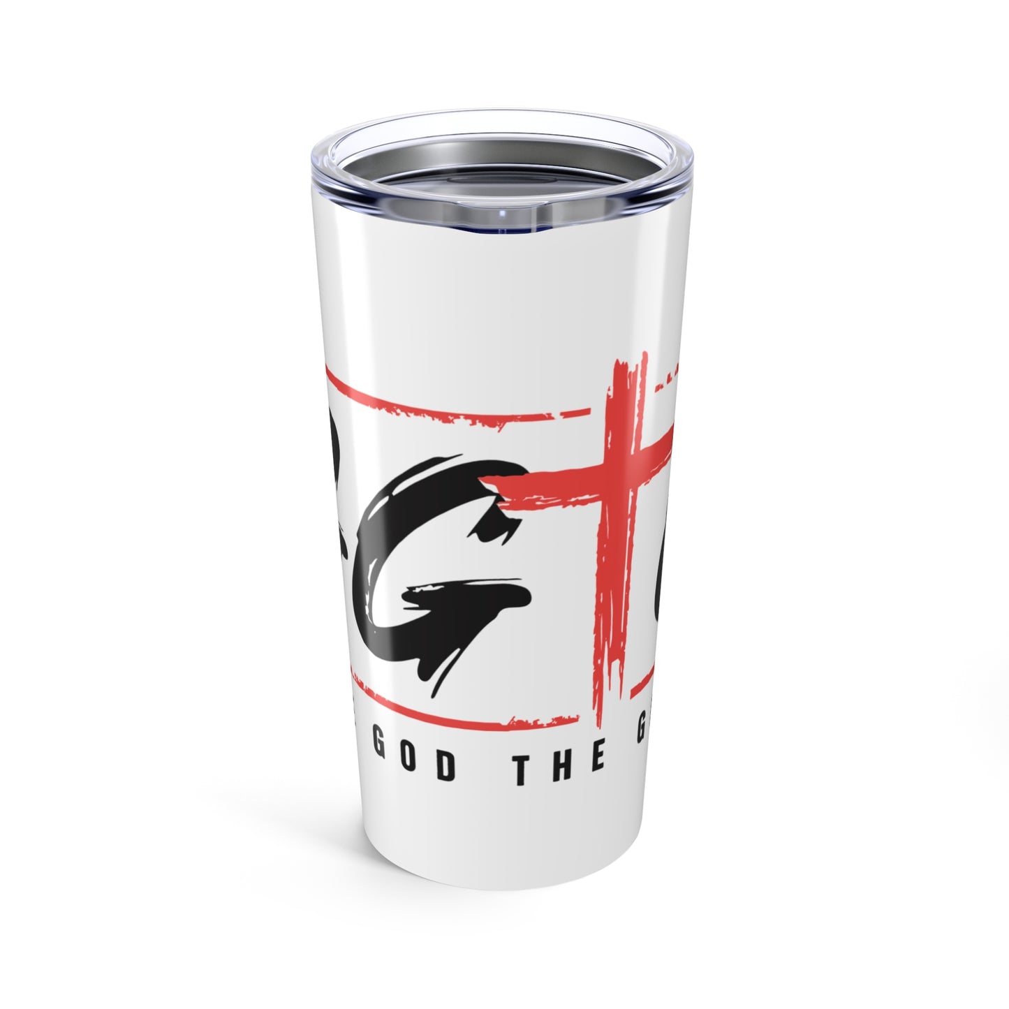 20oz Inspirational Tumbler - Faith & Encouragement - Give God the Glory Travel Mug