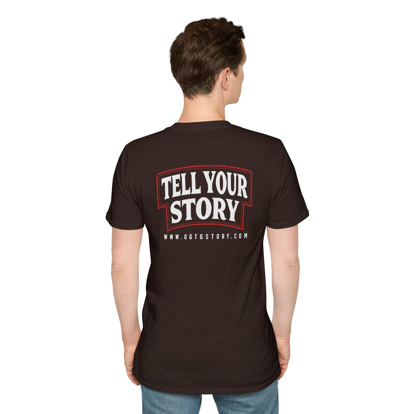Unisex Softstyle T-Shirt - 'Give God the Glory & Tell Your Story' Inspirational Tee
