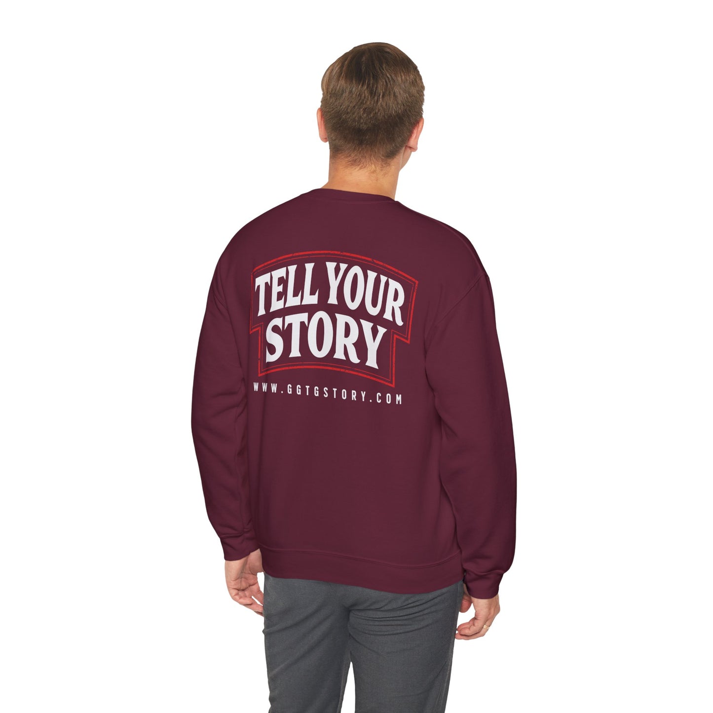 Christian Motivational Crewneck Sweatshirt - 'Give God the Glory'