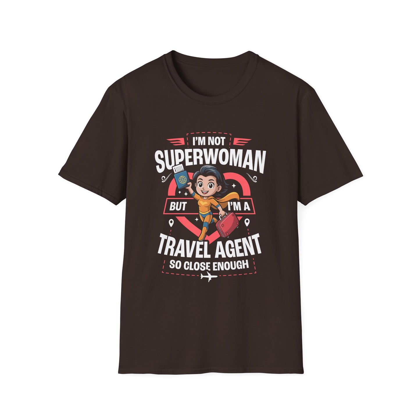 Travel Agent T-Shirt — " Super Woman Travel Agent" Graphic Tee