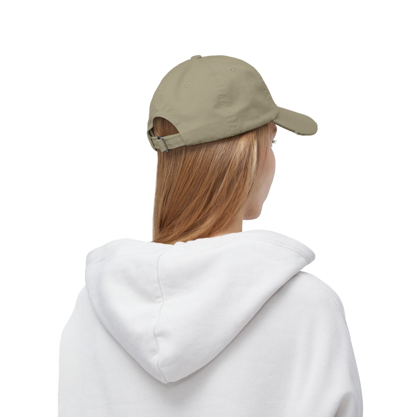 Unisex Distressed Cap - "Give God The Glory" Statement Hat