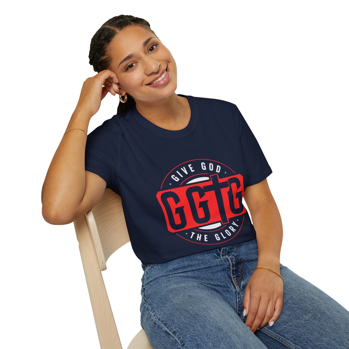 Unisex Softstyle T-Shirt - 'Give God the Glory & Tell Your Story' Inspirational Tee