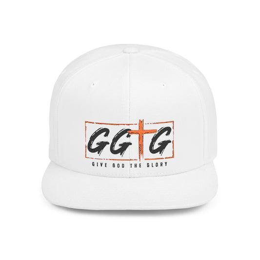 Give God The Glory Flat Bill Snapback Hat