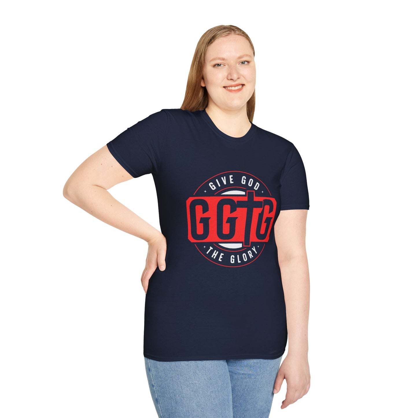 Unisex Softstyle T-Shirt - 'Give God the Glory & Tell Your Story' Inspirational Tee