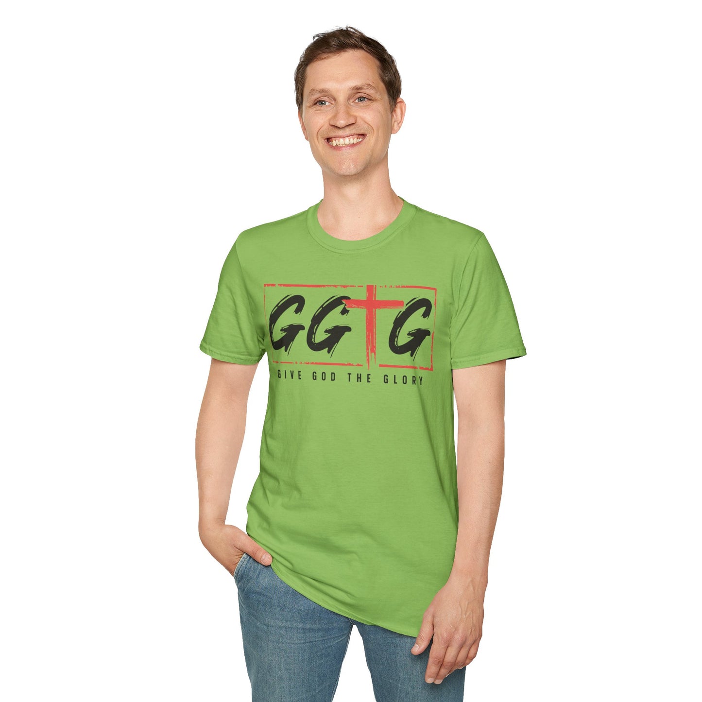 Unisex Inspirational T-Shirt - 'Give God the Glory' & 'Tell Your Story'
