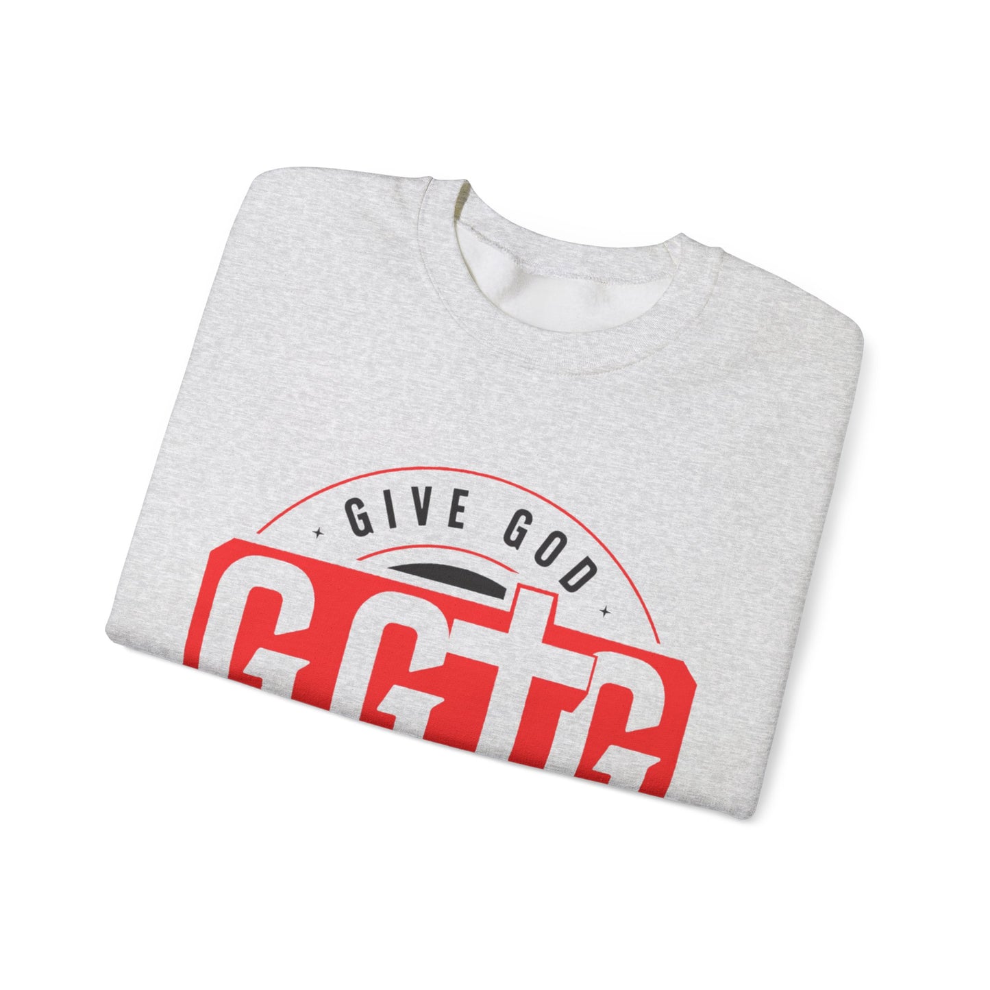 Inspirational Crewneck Sweatshirt - "Give God The Glory" & "Tell Your Story"
