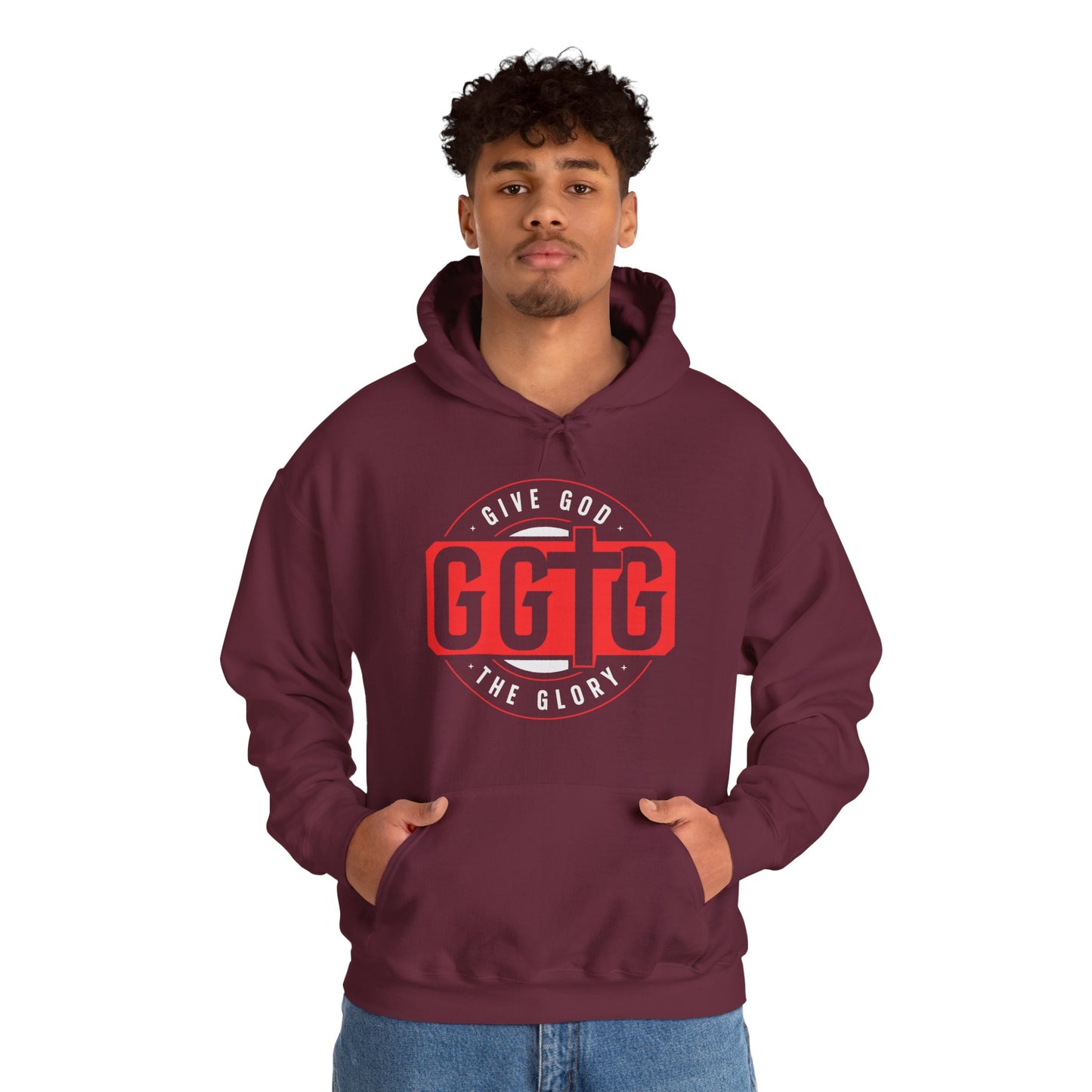 Give God the Glory Unisex Hooded Sweatshirt - Inspirational Comfort Wear