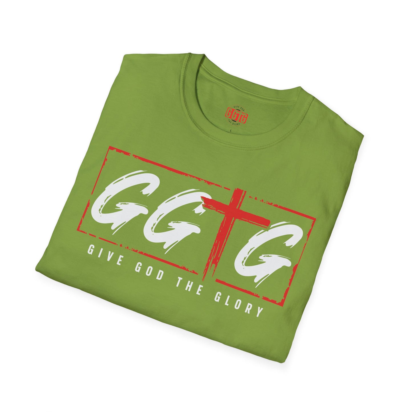 Unisex Softstyle T-Shirt  Inspirational - "Give God the Glory" & "Tell Your Story"