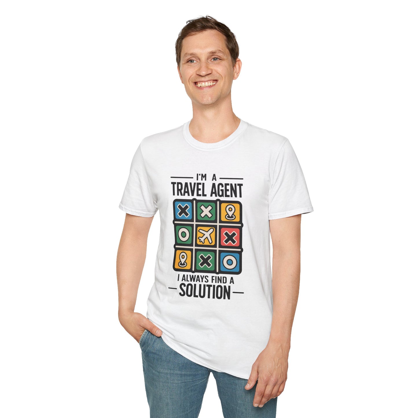 Travel Agent T-Shirt — "I’m a Travel Agent I Always Find a Solution" Graphic Tee