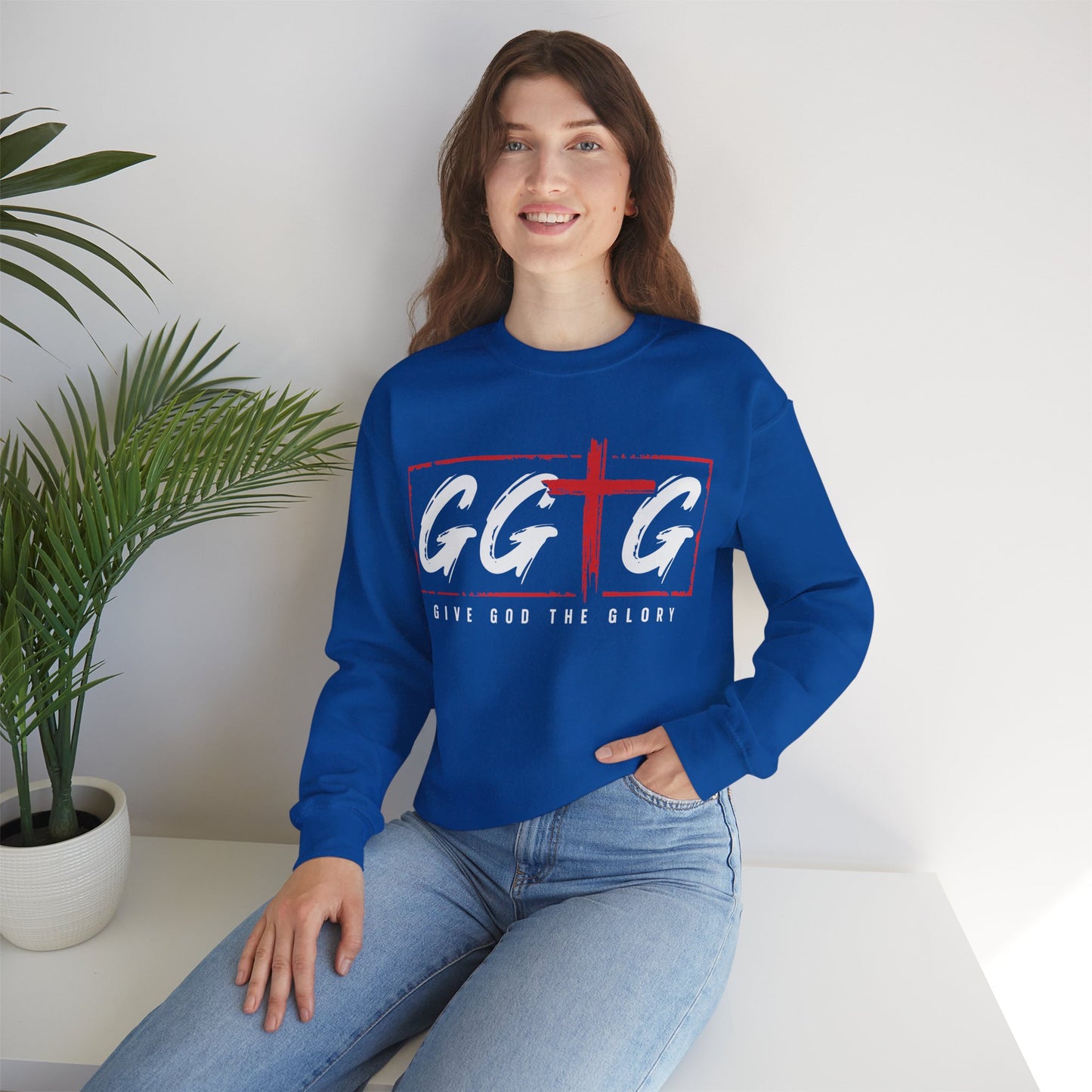 Inspiring Unisex Crewneck Sweatshirt - "Tell Your Story" Design