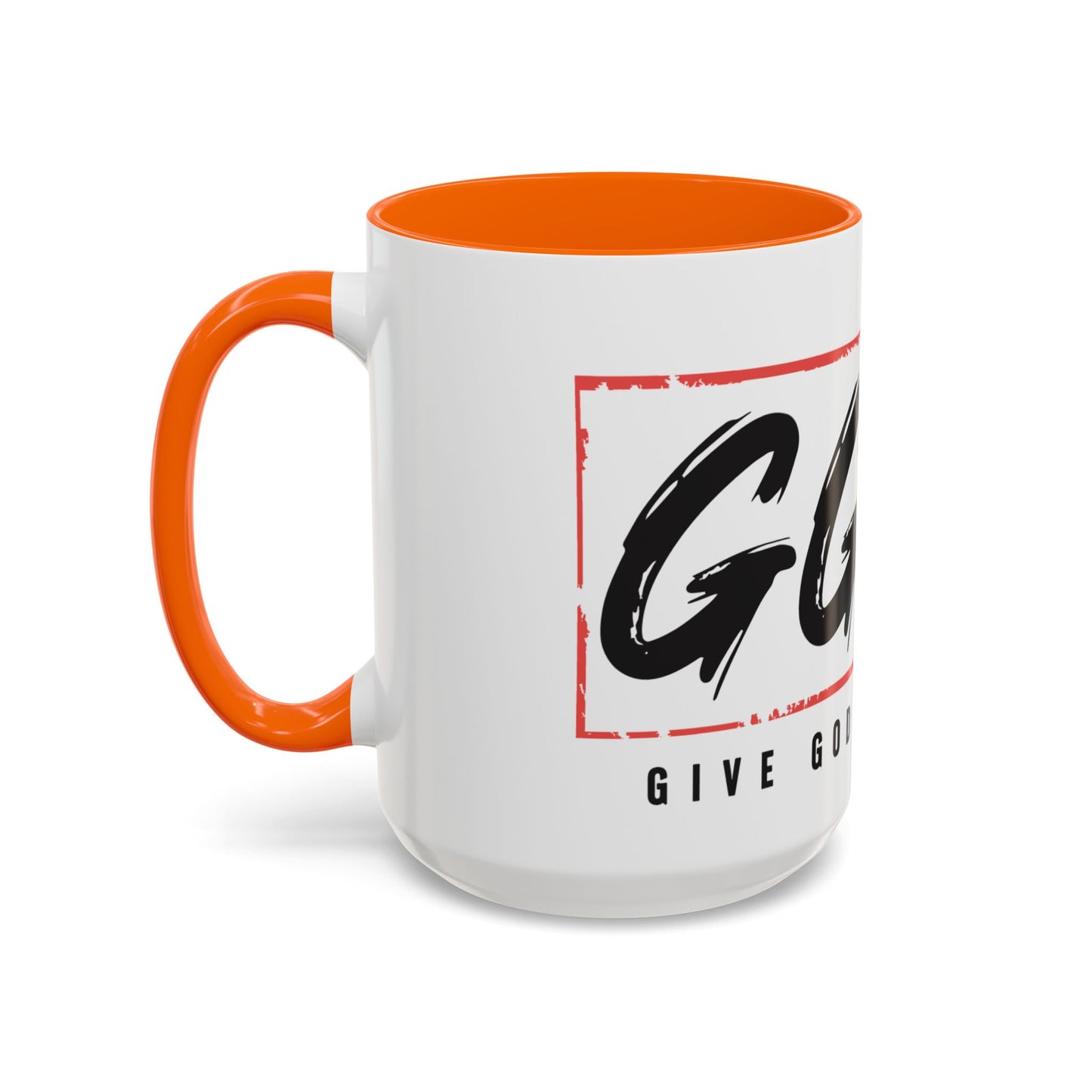 Faith-Inspired Accent Coffee Mug - 11/15oz with 'Give God the Glory' Design