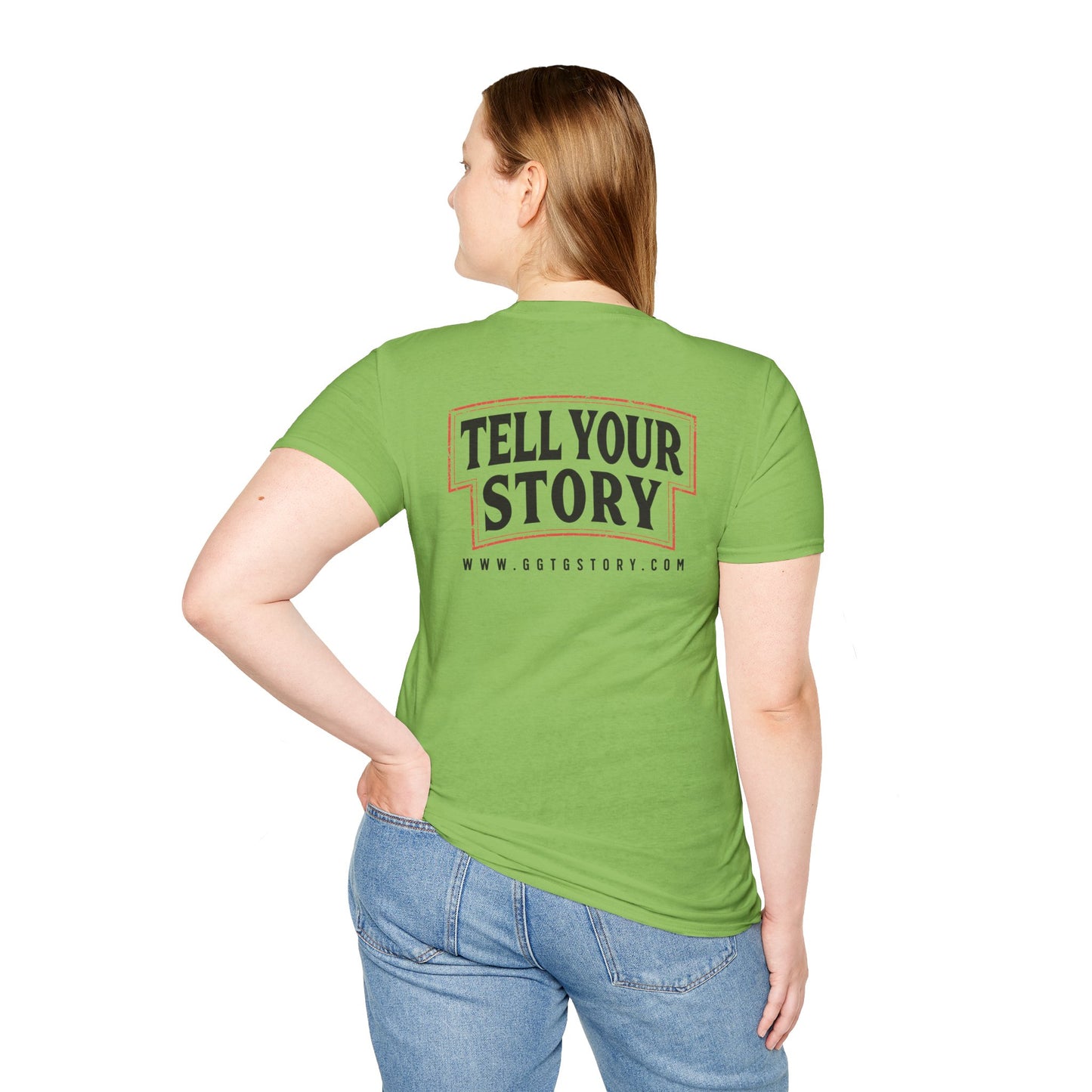Unisex Inspirational T-Shirt - 'Give God the Glory' & 'Tell Your Story'